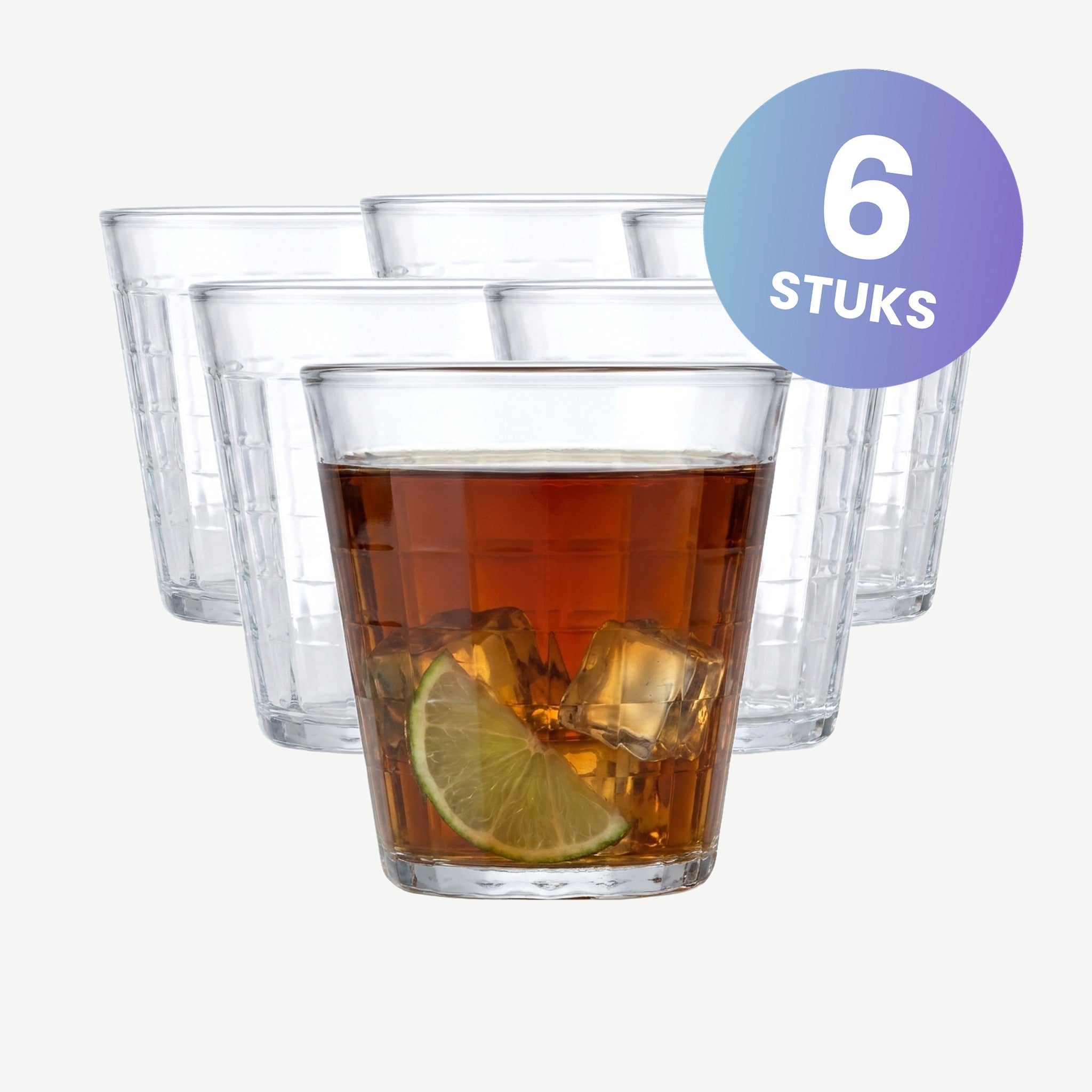 Duralex Prisme Tumbler 22 Cl - set van 6 glazen