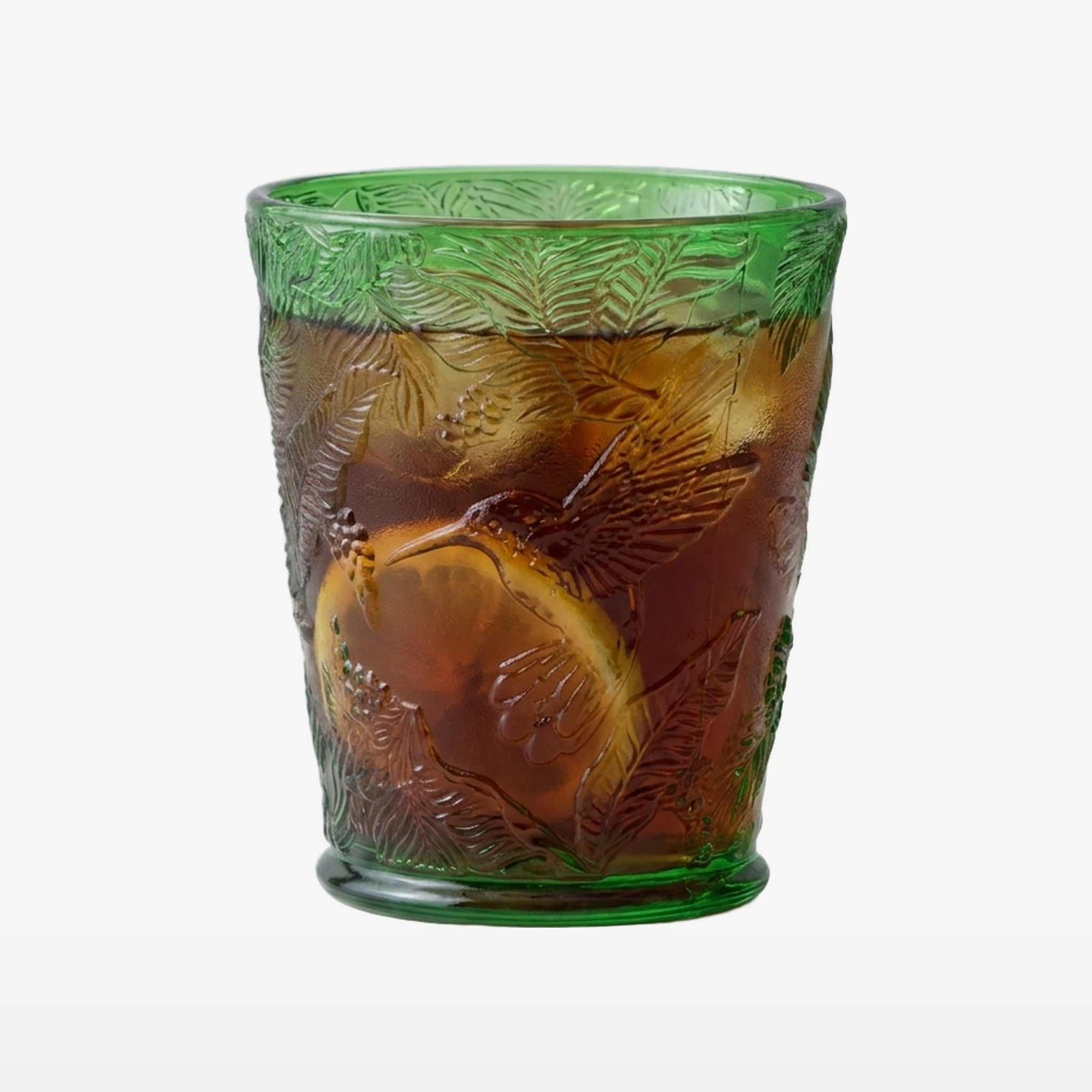 J-Line Waterglas Vogels Groen - Glazen.nl