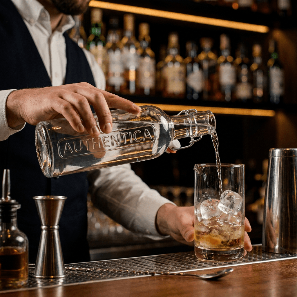 Luigi Bormioli Mixology Authentica Fles 25 Cl Met Capsule - Glazen.nl