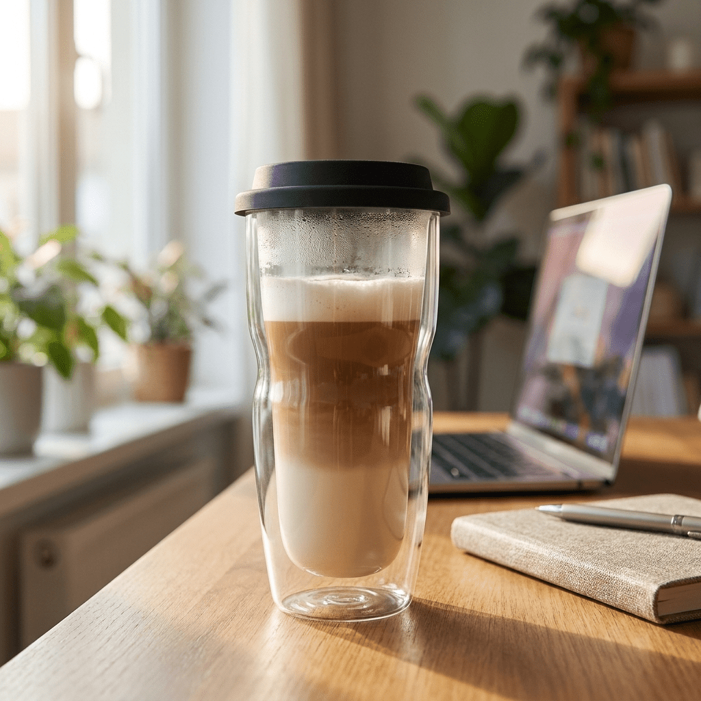 Luigi Bormioli Thermic Glass Coffee On The Go 46 Cl Large - Glazen.nl