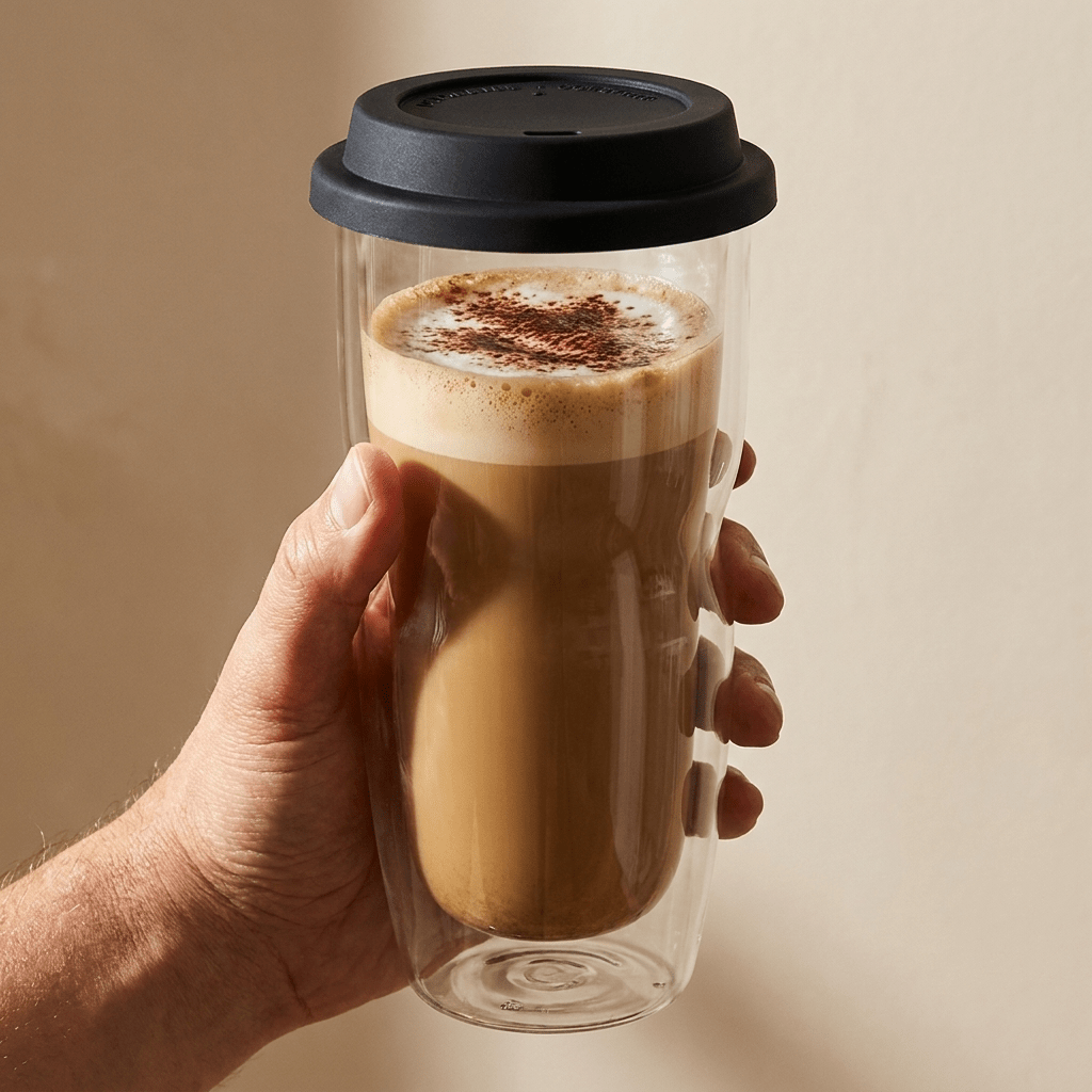 Luigi Bormioli Thermic Glass Coffee On The Go 46 Cl Large - Glazen.nl