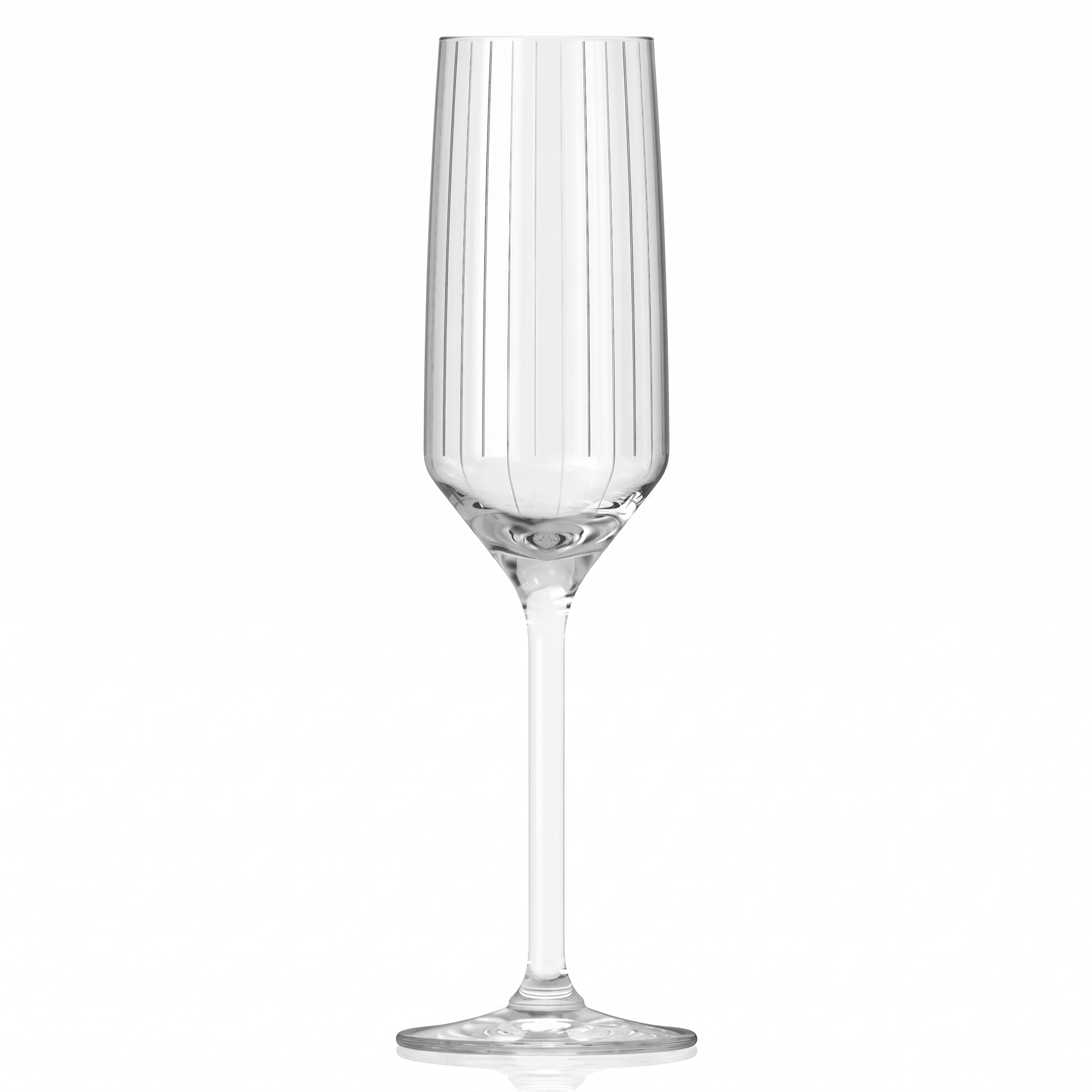Royal Leerdam Carré Optics Champagneflute 22,5 Cl - 6 Stuks - Glazen.nl
