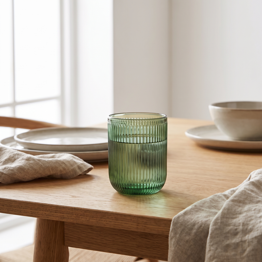 J-Line Green Water Glass