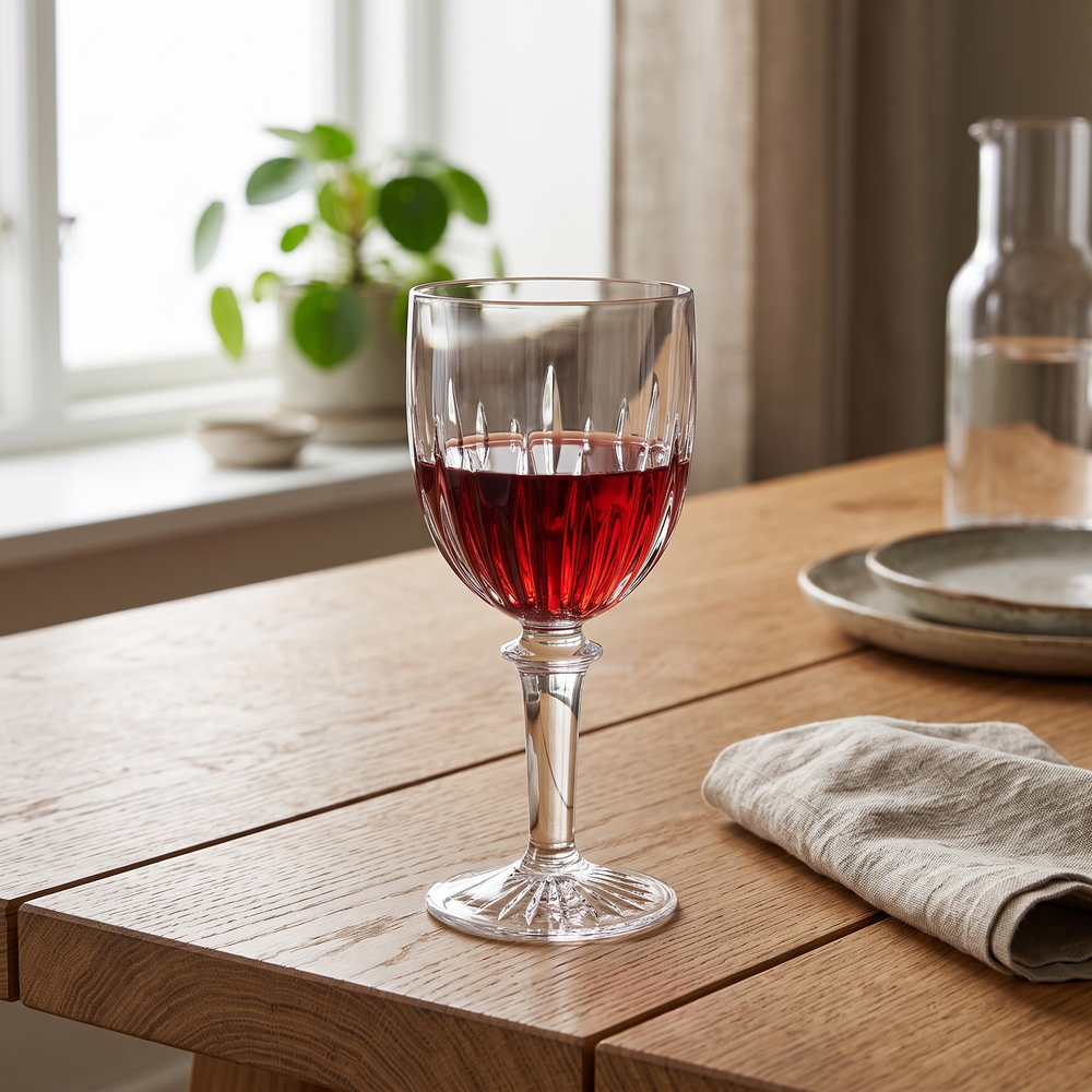 J-Line Wine Glasses 46.3 cl Acrylic Transparent – 4 Pieces
