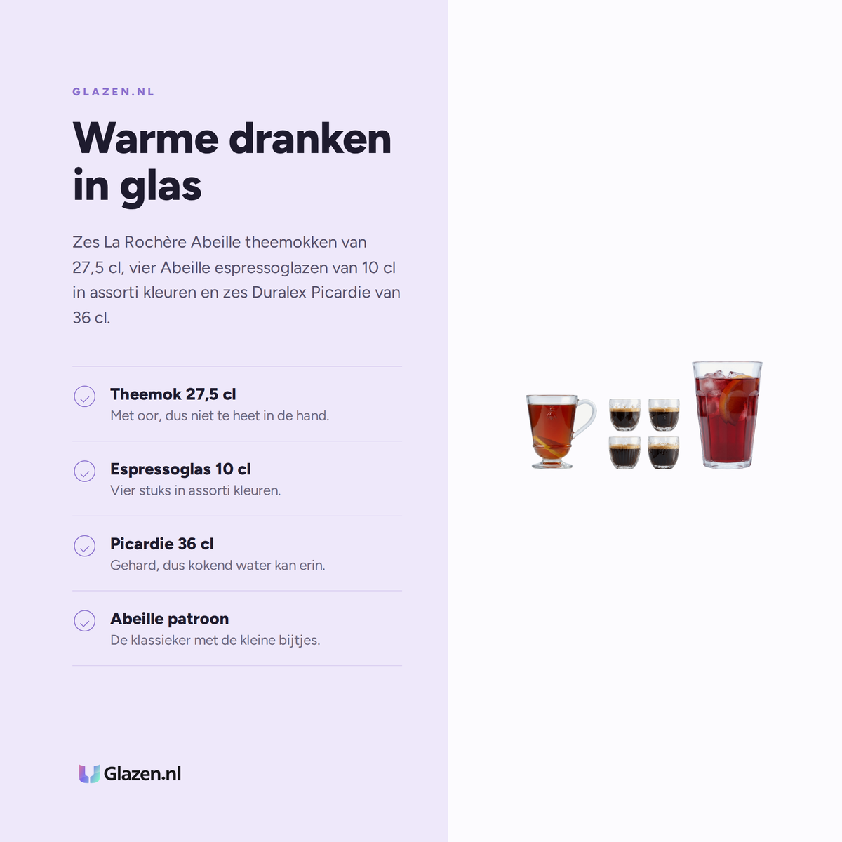 Eigenschappen van de Koffie & Theebox 16-Delig (Theemok, Espresso & Latte)