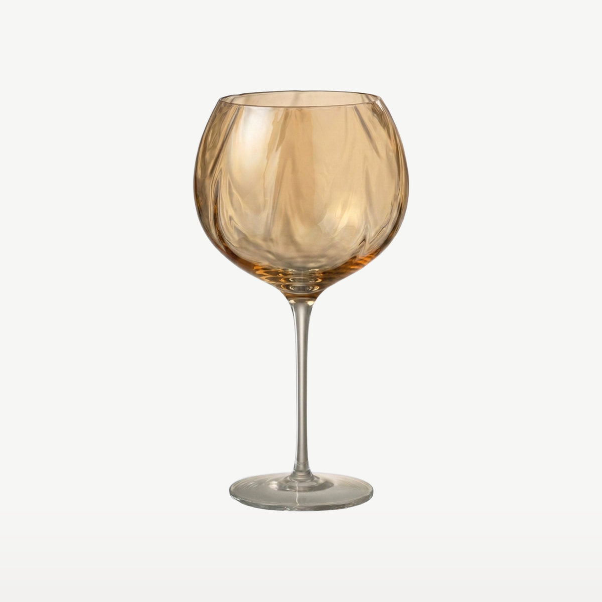 J-Line Wijnglas 50 Cl Onregelmatig Amber - Glazen.nl