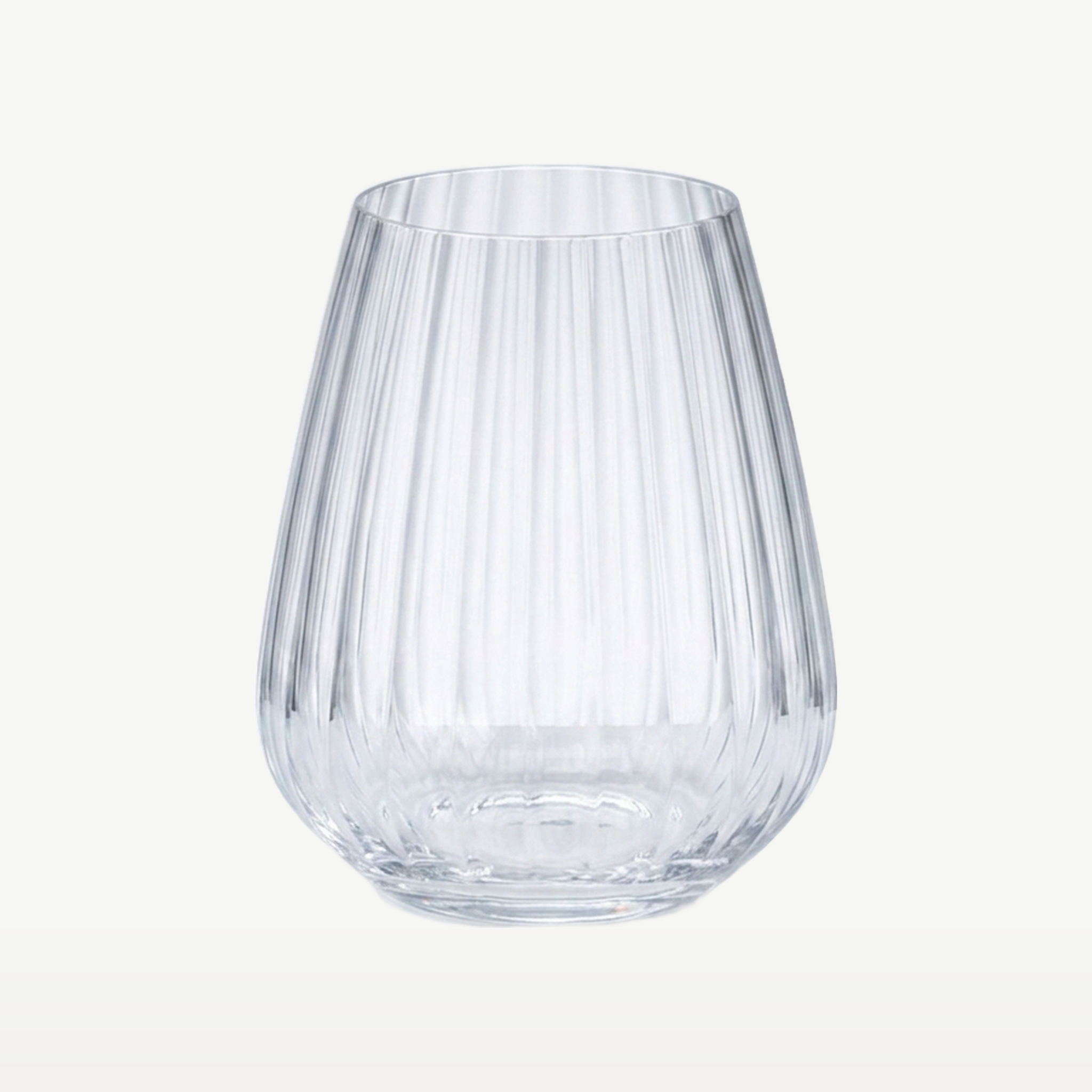 J-Line Waterglas 43 Cl Strepen Transparant - Glazen.nl