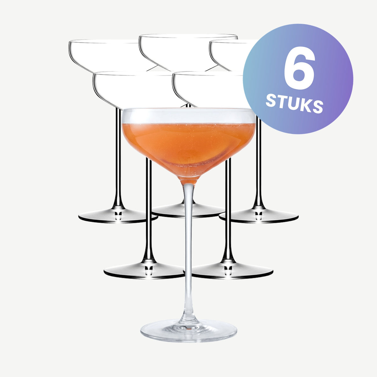 Lehmann Paris Champagneglas / Coupe 20 Cl - set van 6 glazen