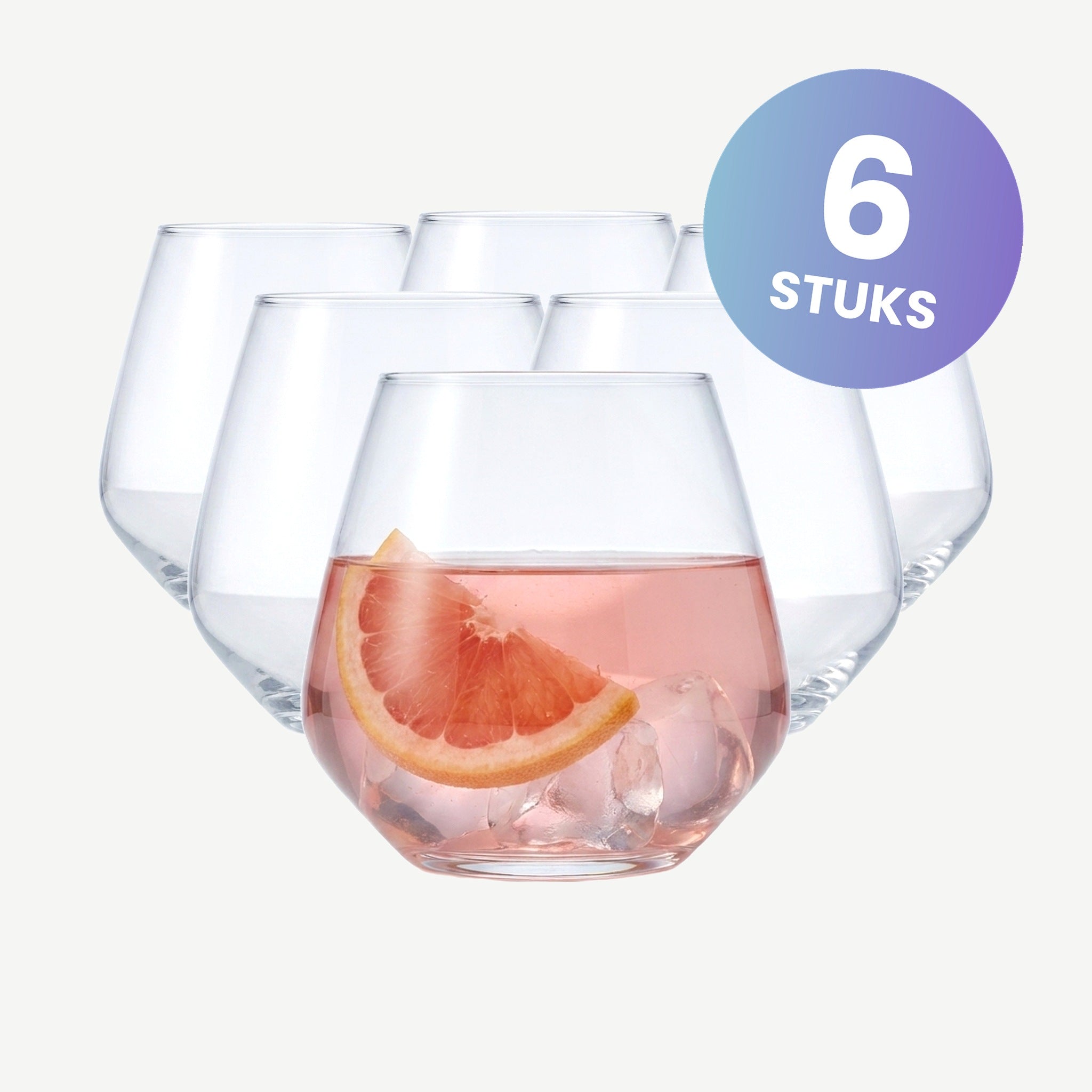 Luigi Bormioli Atelier Tumbler 59 Cl - set van 6 glazen