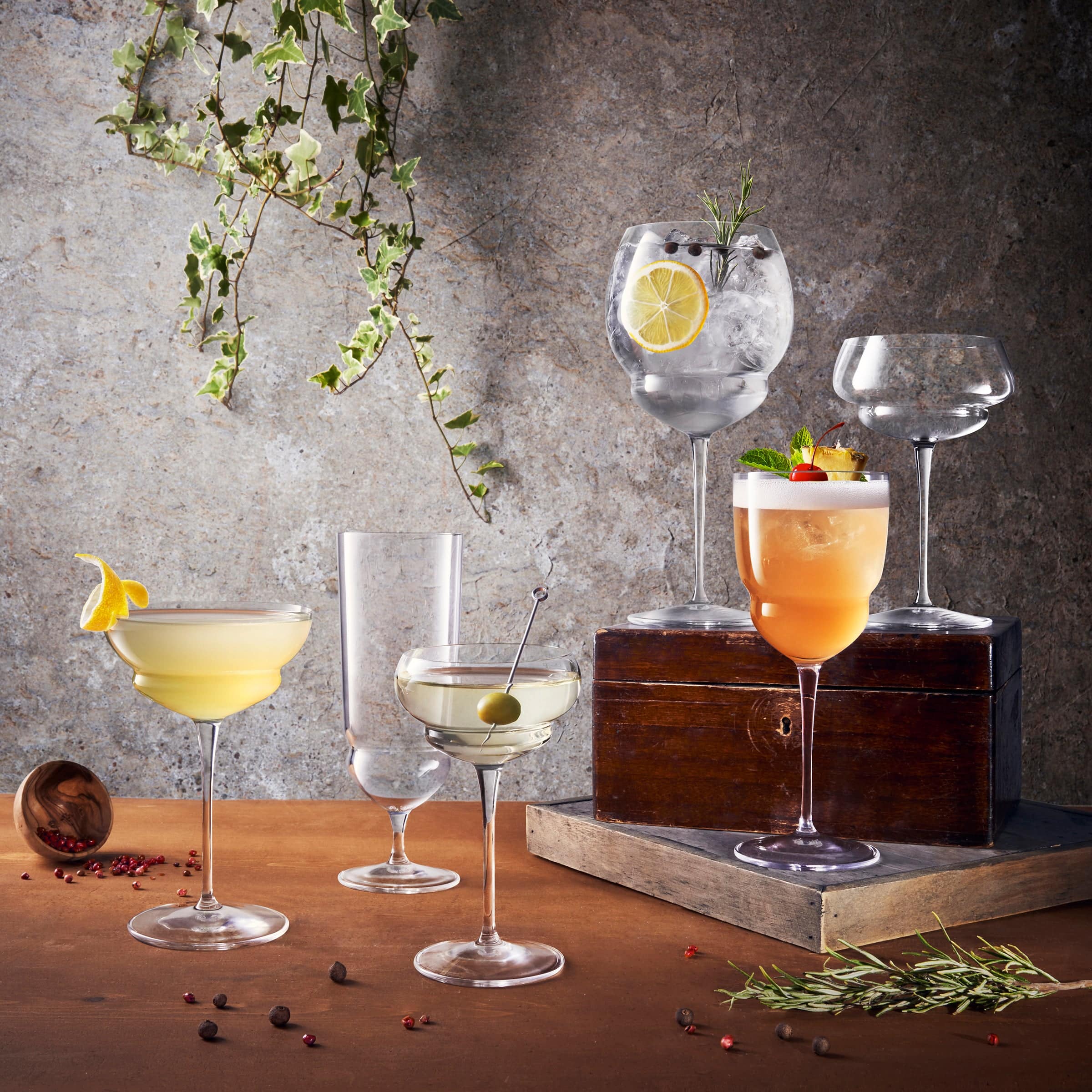 Luigi Bormioli Backdoor'20S Cocktailglas 42 Cl Tequila Sunrise - 6 Stuks - Glazen.nl