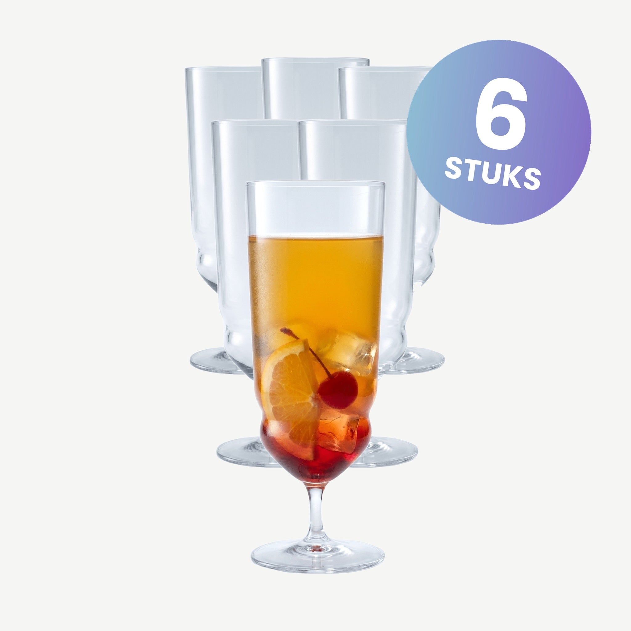 Luigi Bormioli Backdoor'20S Cocktailglas 42 Cl Tequila Sunrise - set van 6 glazen