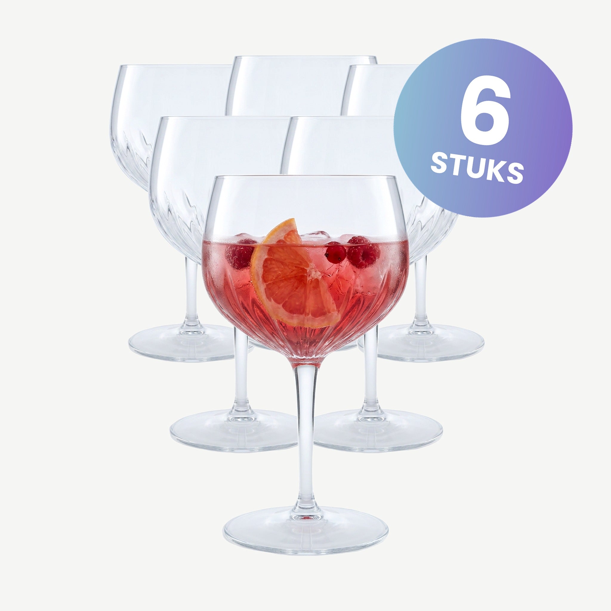 Luigi Bormioli Mixology Spanish Gin Tonic Glas 80 Cl - set van 6 glazen