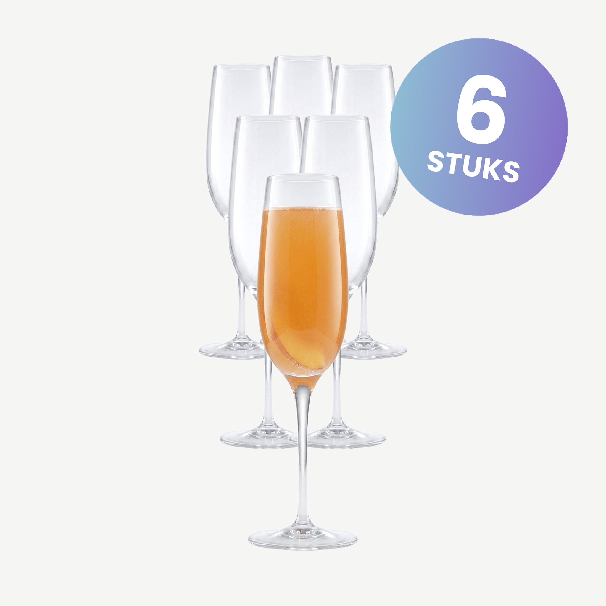 Luigi Bormioli Palace Champagneglas 23,5 Cl - set van 6 glazen