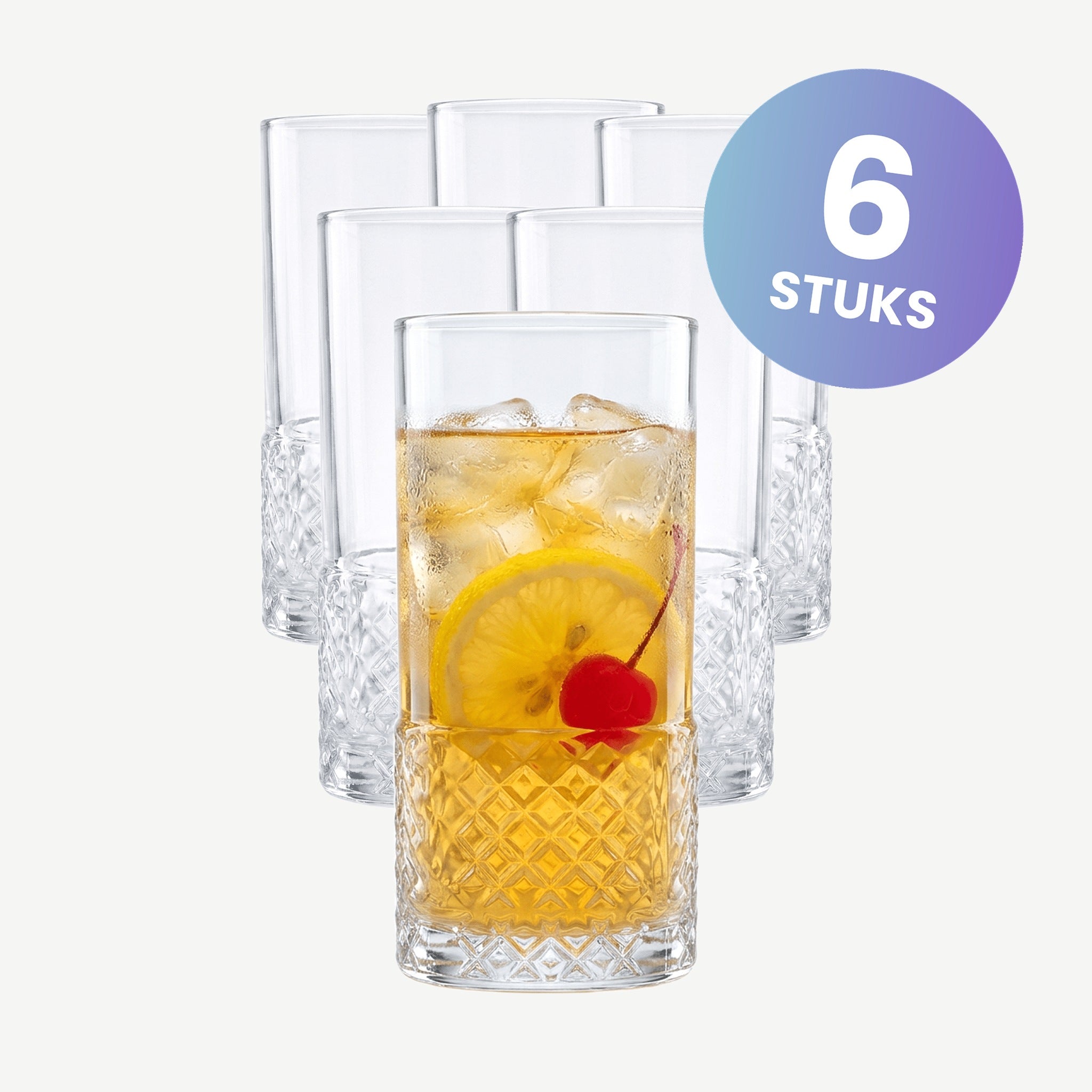 Luigi Bormioli Roma 1960 Bibita Longdrinkglas 48 Cl - set van 6 glazen