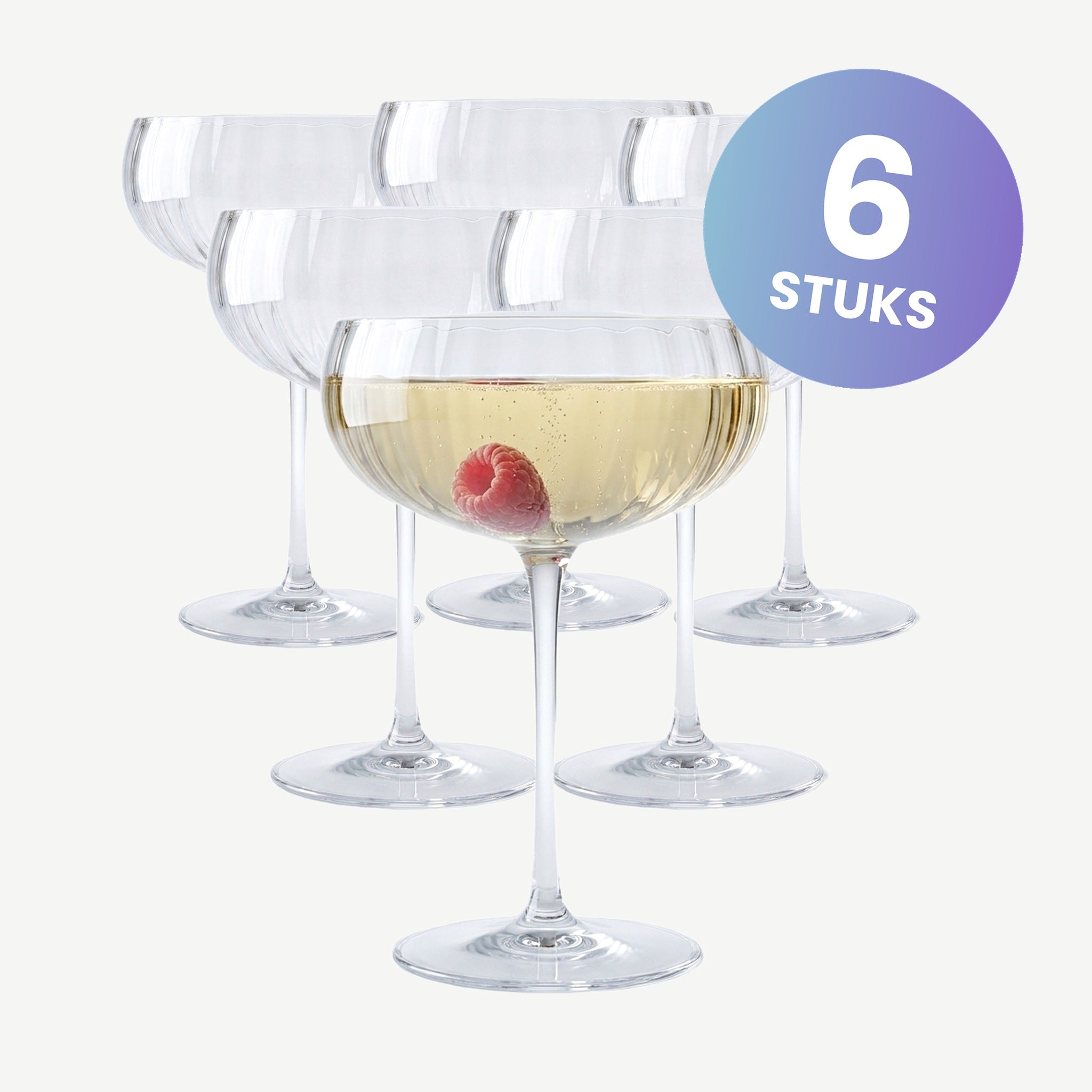 Luigi Bormioli Speakeasies Swing Champagneglas / Coupe 30 Cl - set van 6 glazen