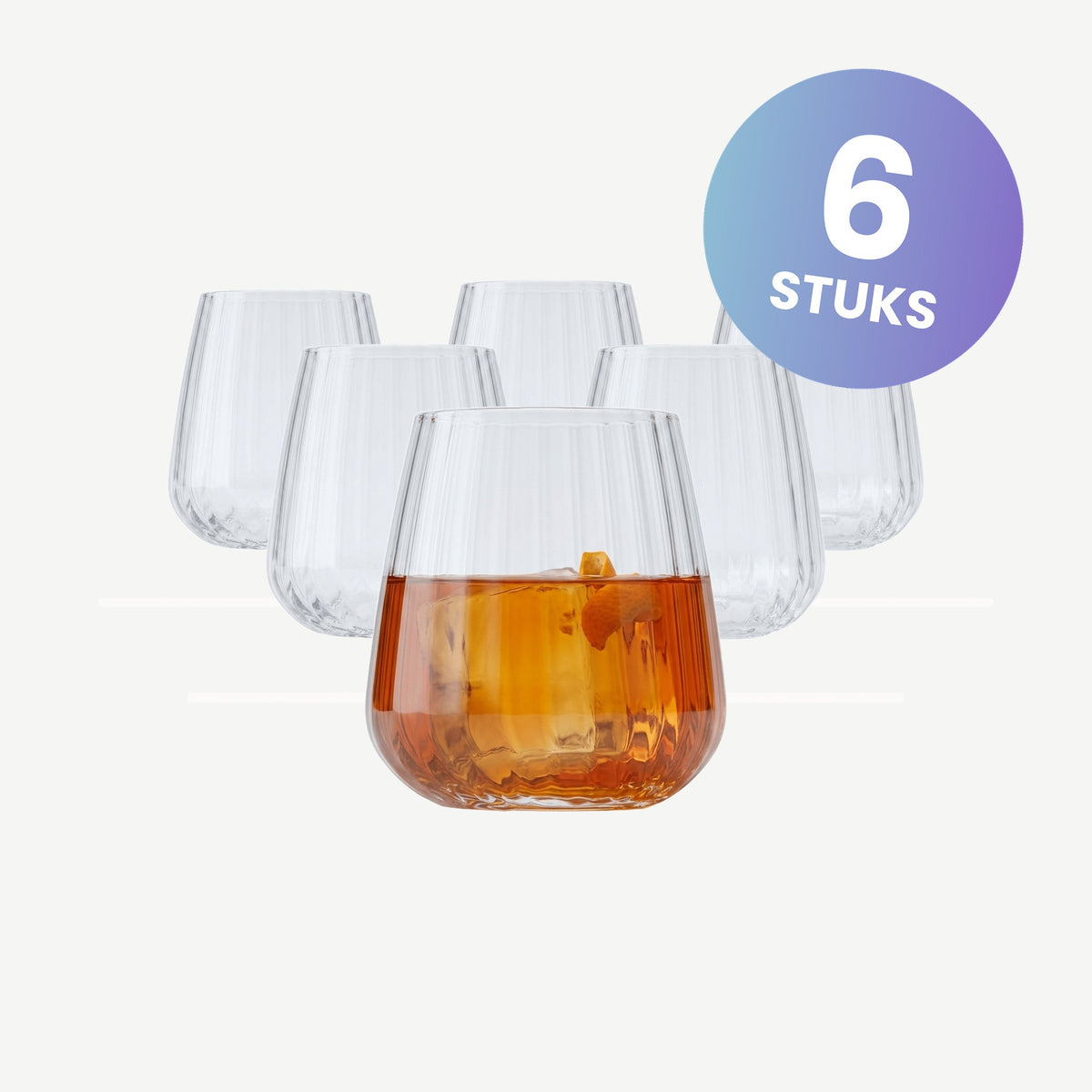 Luigi Bormioli Speakeasies Swing Tumbler D.O.F. 45 Cl - set van 6 glazen