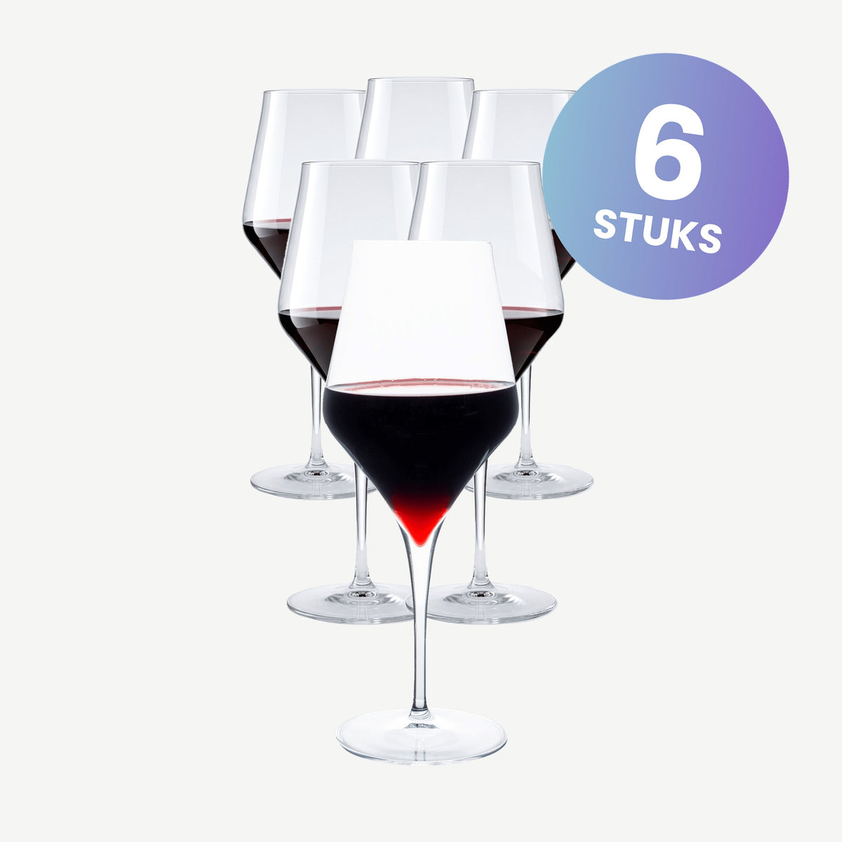 Luigi Bormioli Supremo Wijnglas Bordeaux 55 Cl - set van 6 glazen