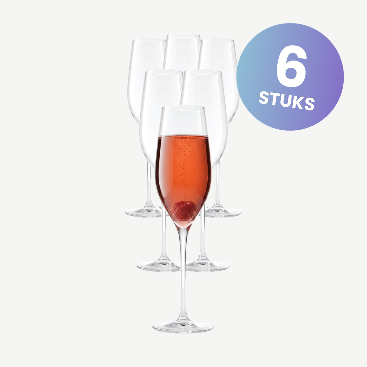 Luigi Bormioli Vinea Champagneglas / Flute 27 Cl Franciacorta-Pinot Nero - set van 6 glazen