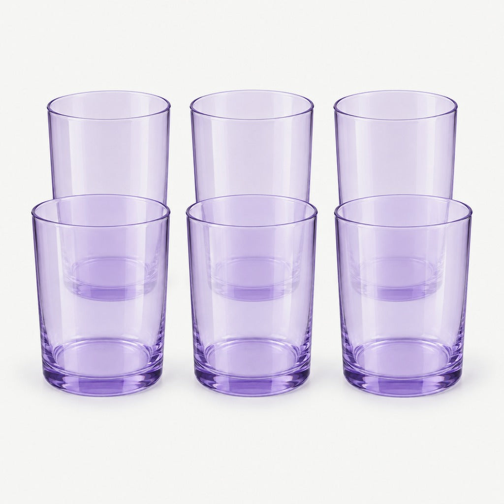 Onis Cidra Old Fashioned Glas 39 cl Light Purple - 6 Stuks set