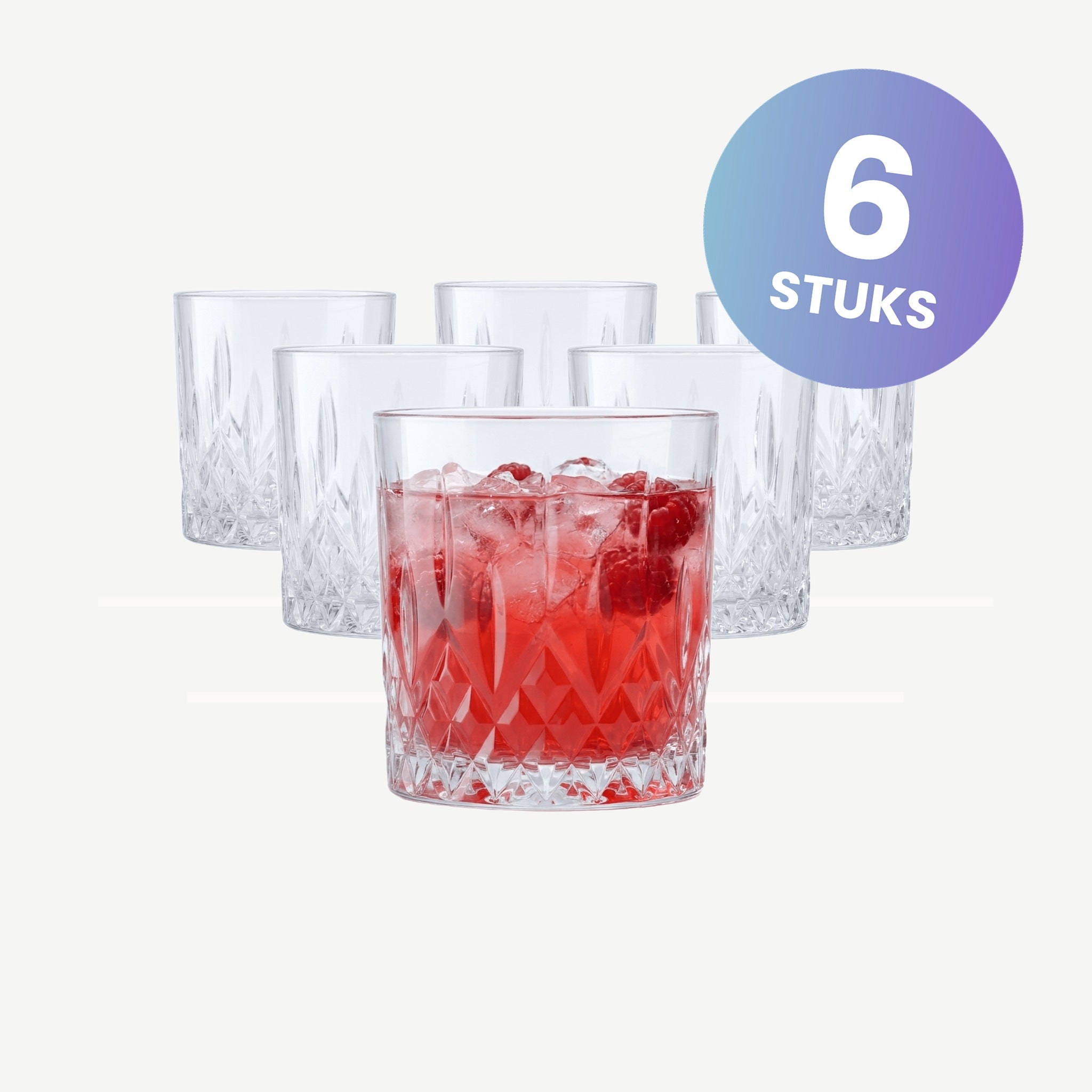 Mammoet Rose / Odin Tumbler 33 Cl - set van 6 glazen