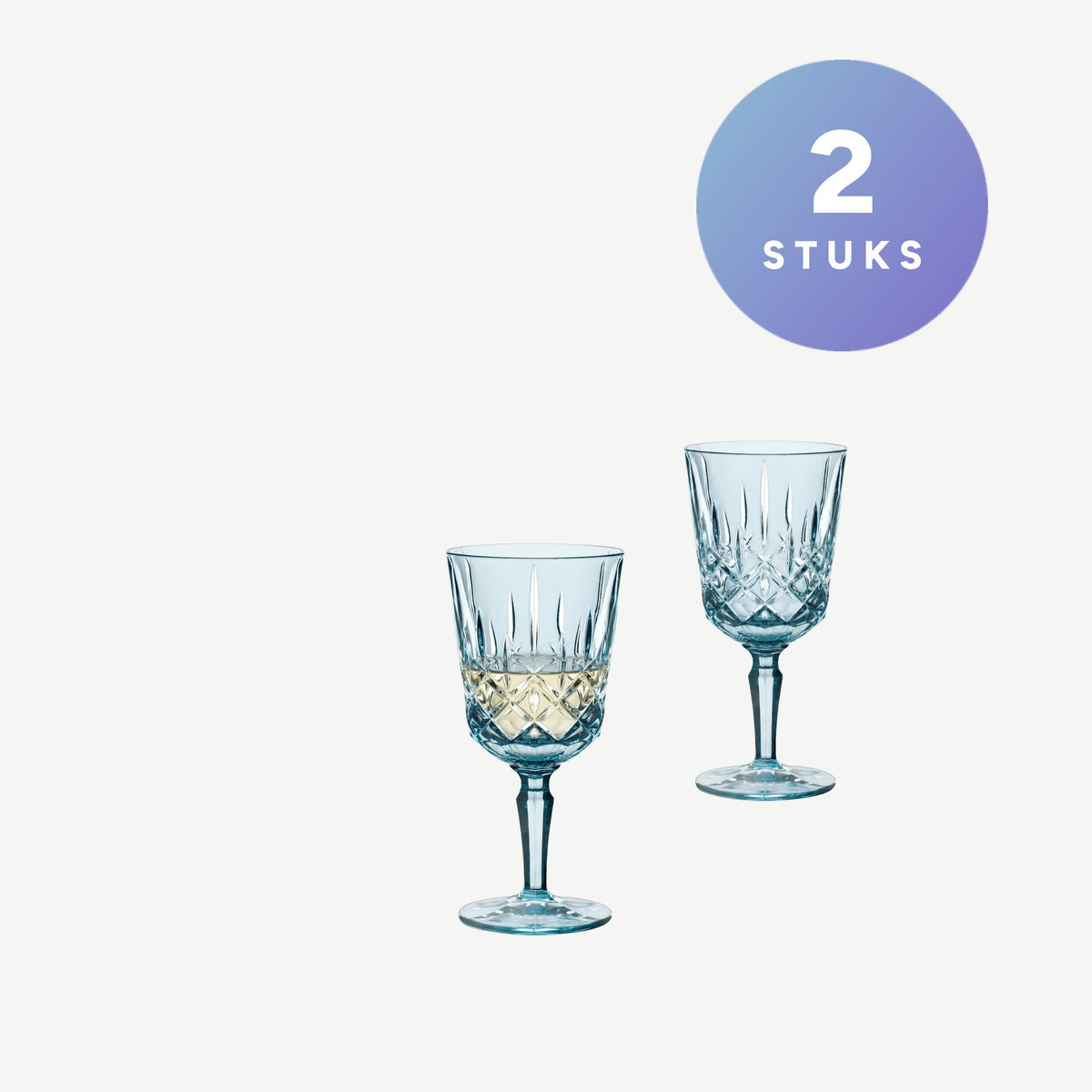Set van 2 stuks Nachtmann Noblesse Wijnglas 35,5 Cl Blauw - Glazen.nl