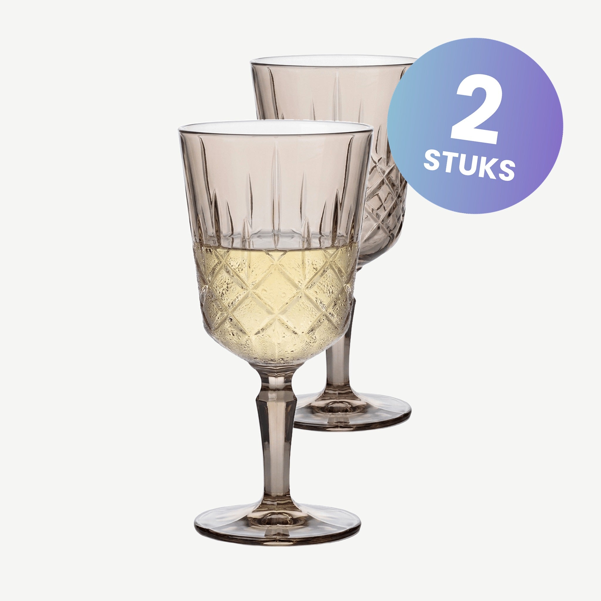 Nachtmann Noblesse Wijnglas 35,5 Cl Taupe - set van 2 glazen