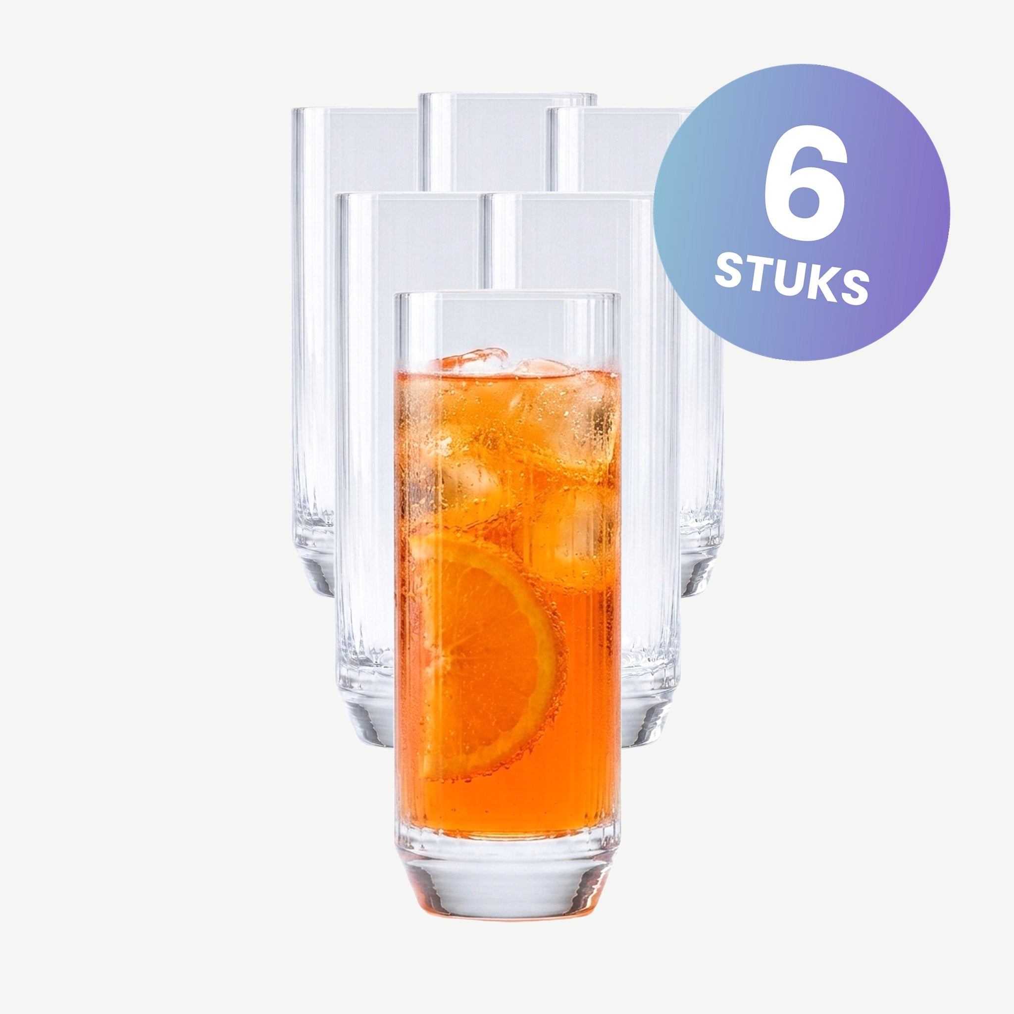 Nude Glass Big Top Highball Glas 34 Cl - set van 6 glazen