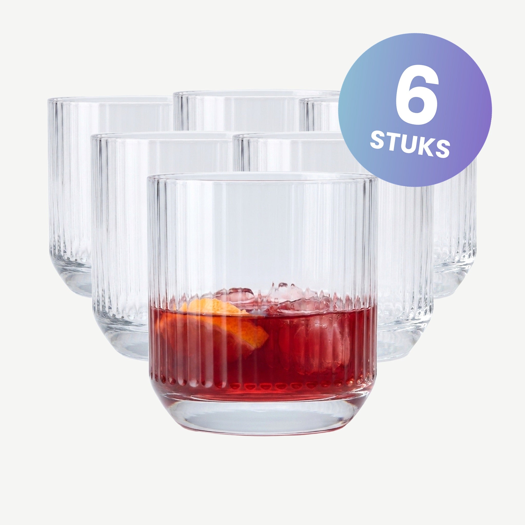 Nude Glass Big Top Tumbler 32 Cl - set van 6 glazen