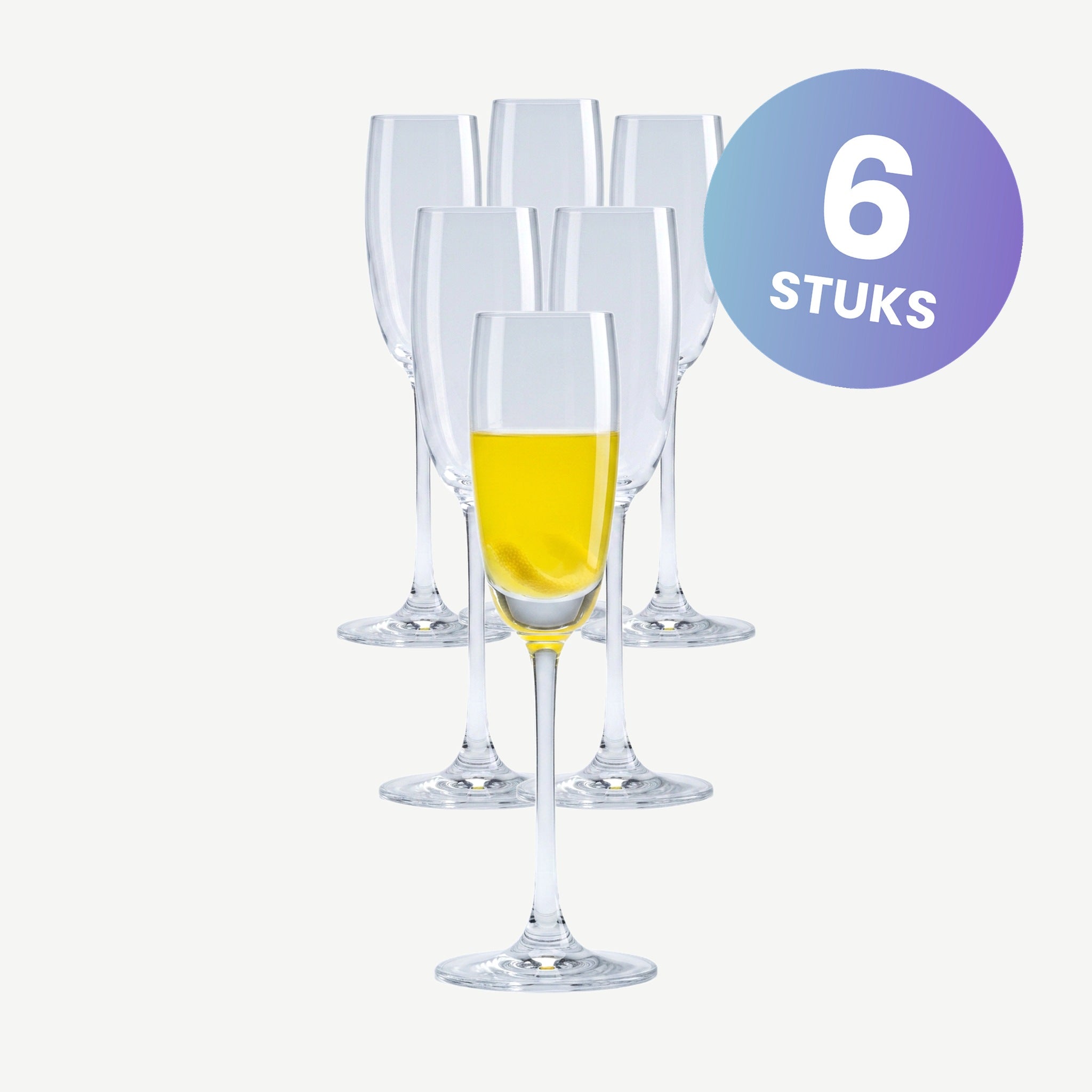 Nude Glass Pure Grappaglas 8 Cl - set van 6 glazen
