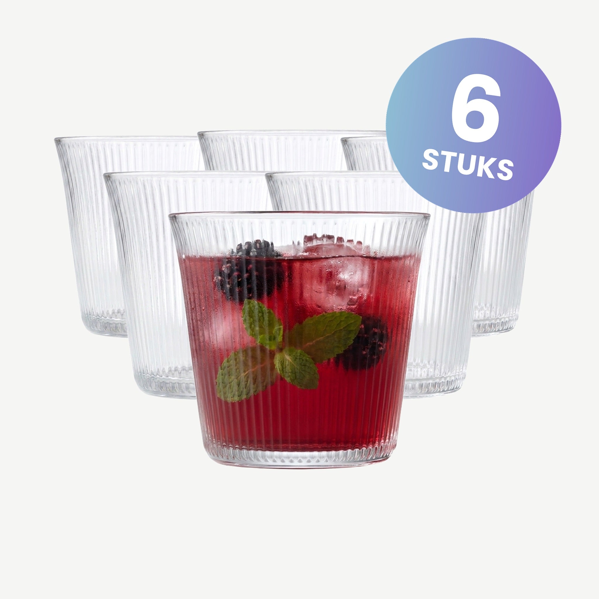 Onis Bloom Tumbler 26,5 Cl - set van 6 glazen