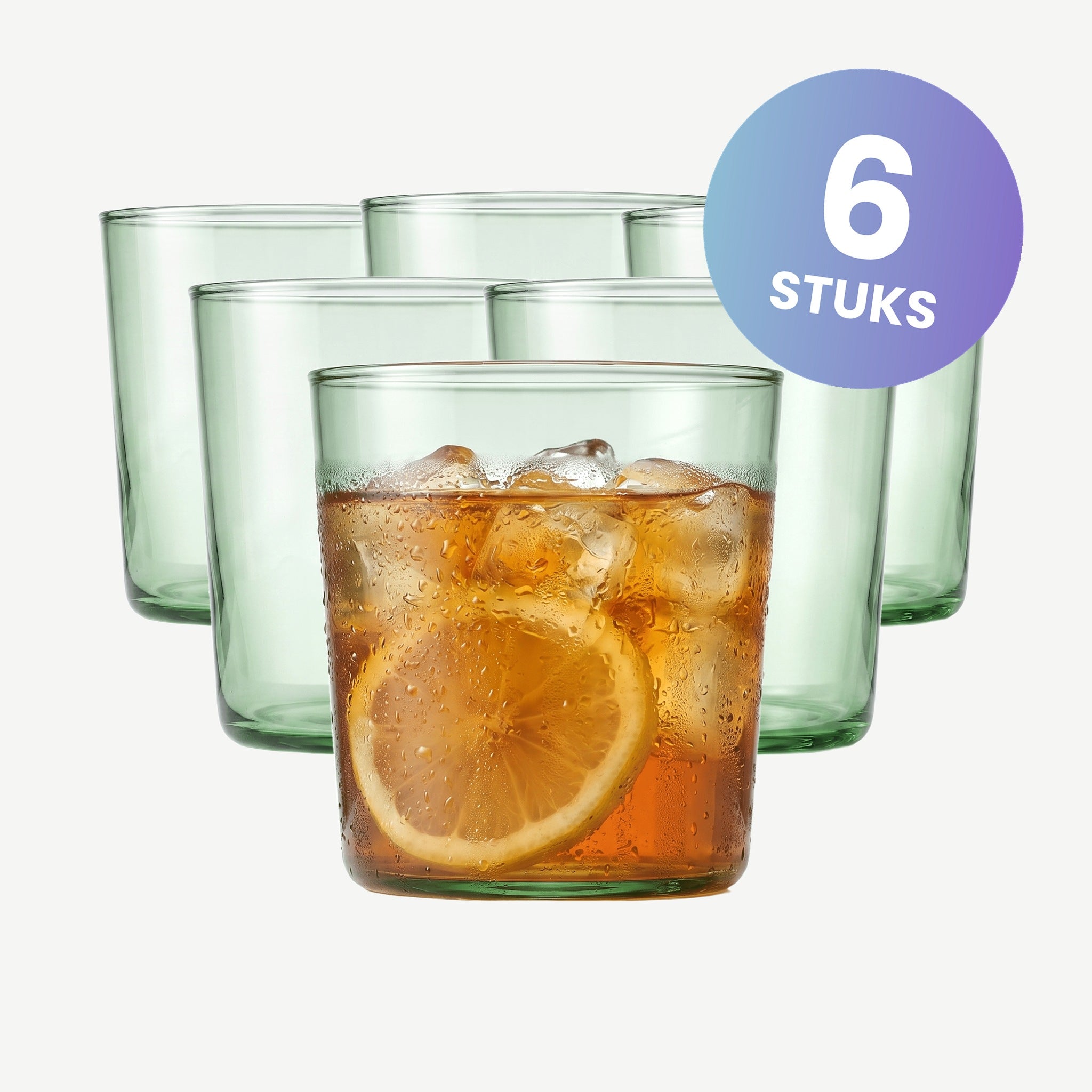 Onis Cidra Tumbler 37 Cl Groen - set van 6 glazen