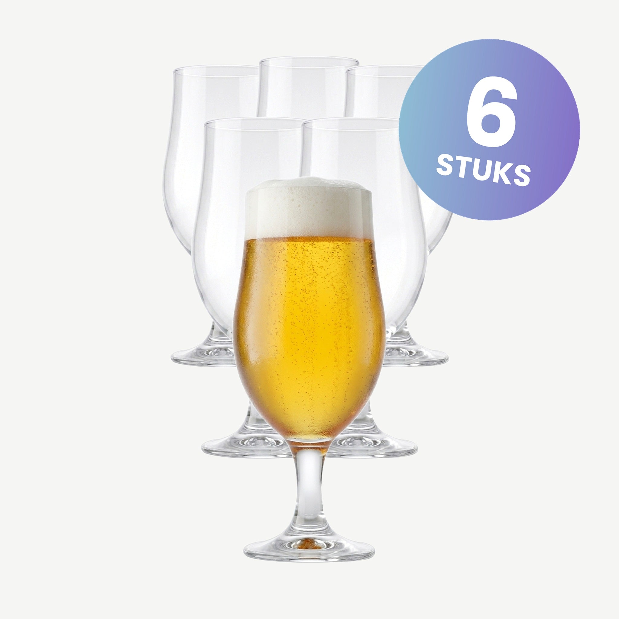 Onis Munique Bierglas 26 Cl Op Voet - set van 6 glazen