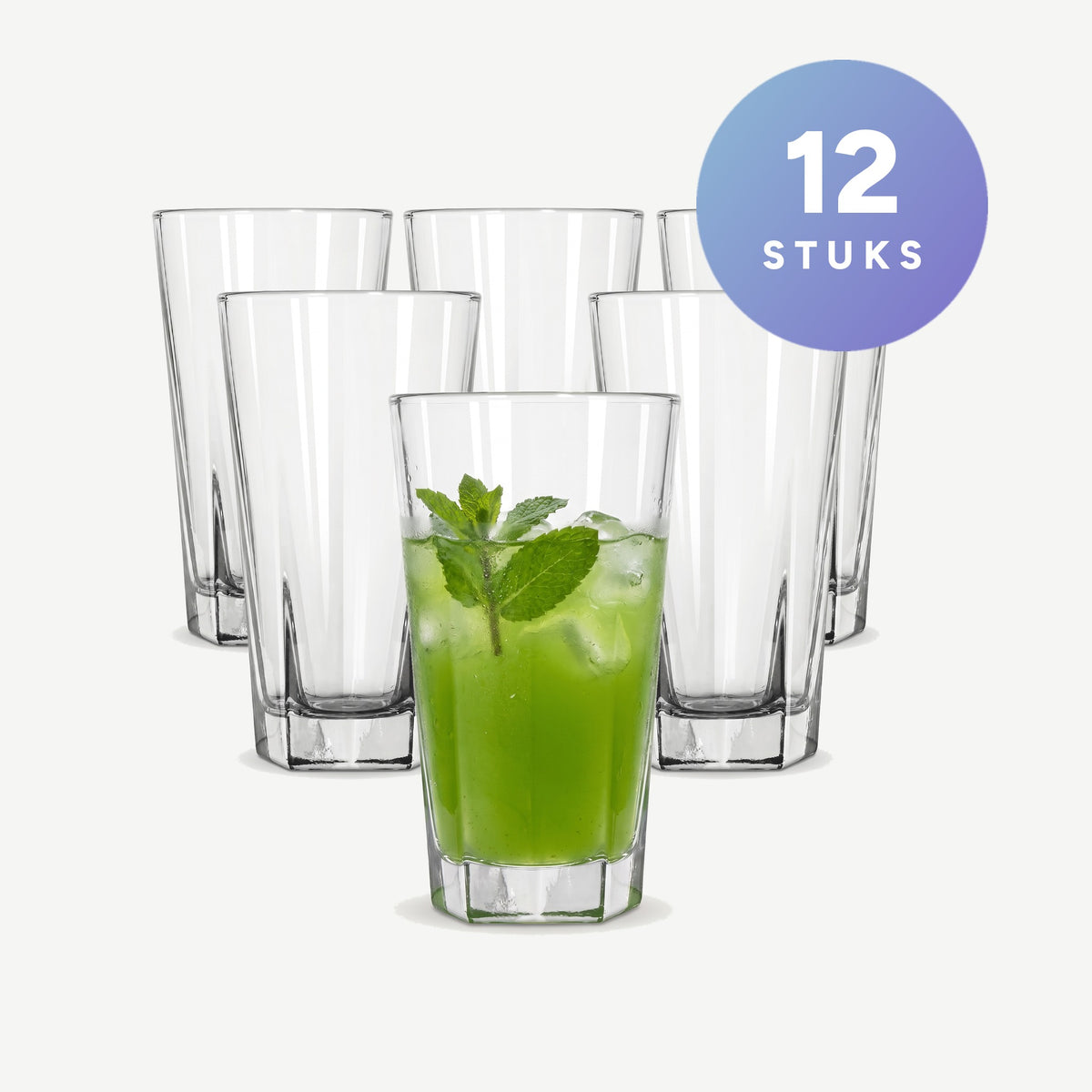 Onis Pentagon Longdrinkglas 35 Cl set van 12 glazen