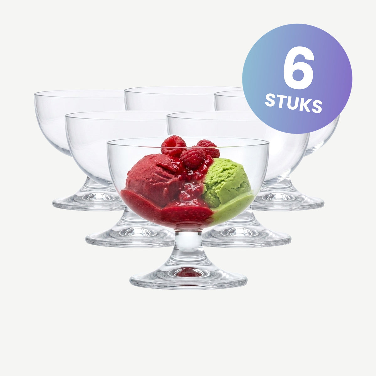 Onis Primavera Ijscoupe 28 Cl - set van 6 glazen