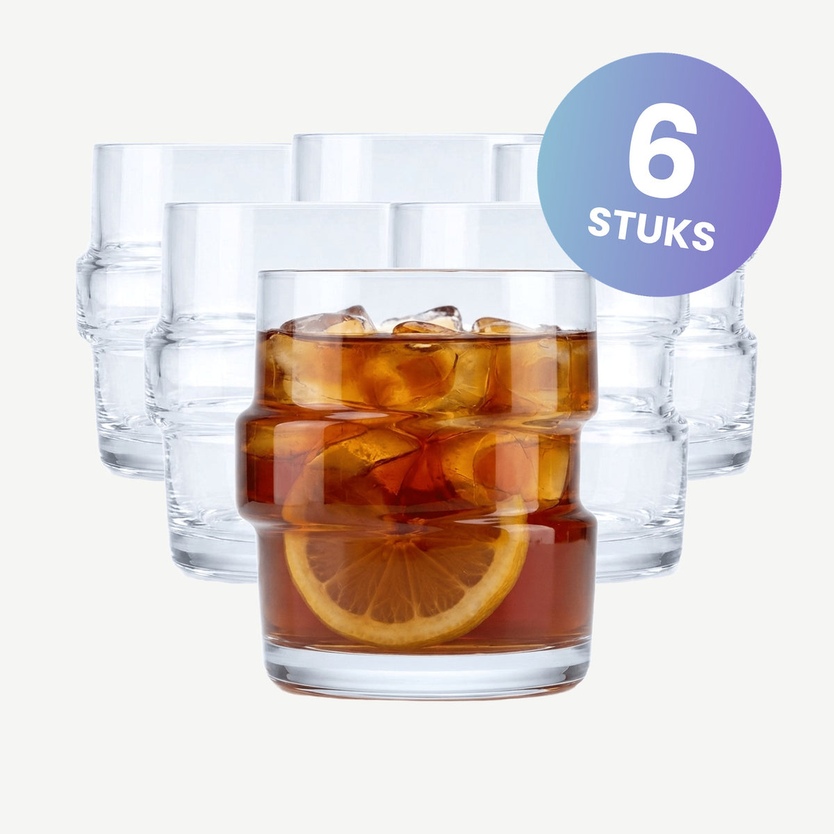 Onis The Glitch Tumbler 35,5 Cl - set van 6 glazen