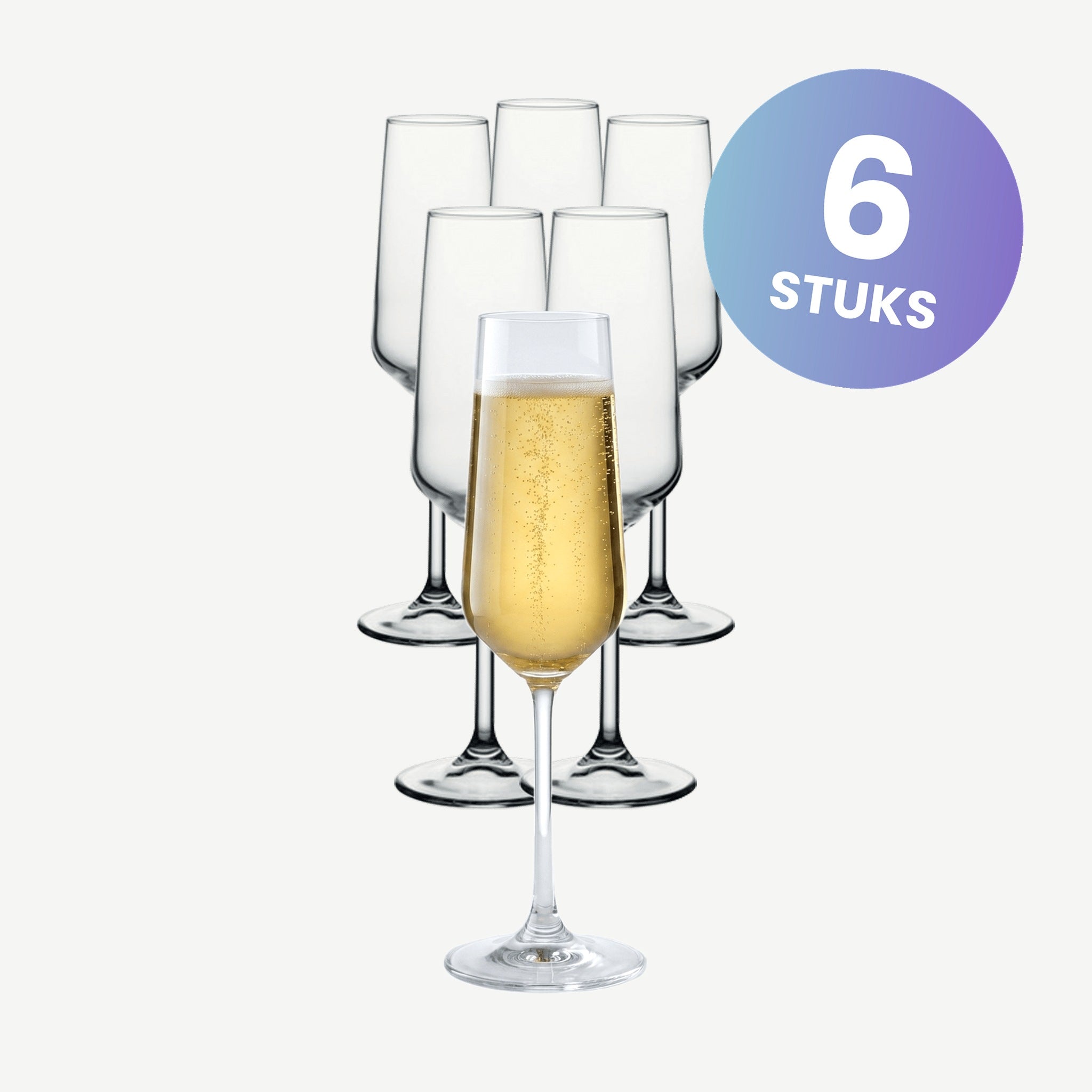 Pasabahce Allegra Champagneglas / Flute 19,5 Cl - set van 6 glazen