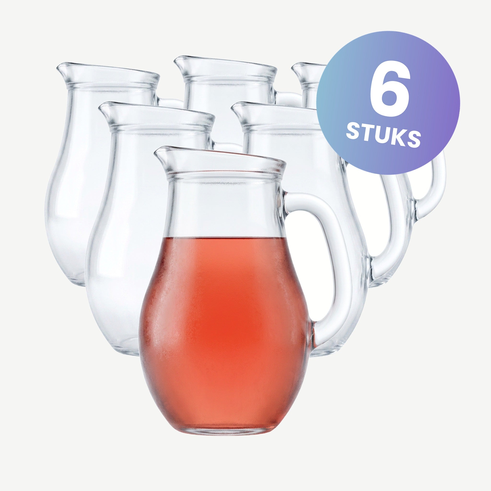 Pasabahce Banqueting Karaf 1 Liter - set van 6 glazen