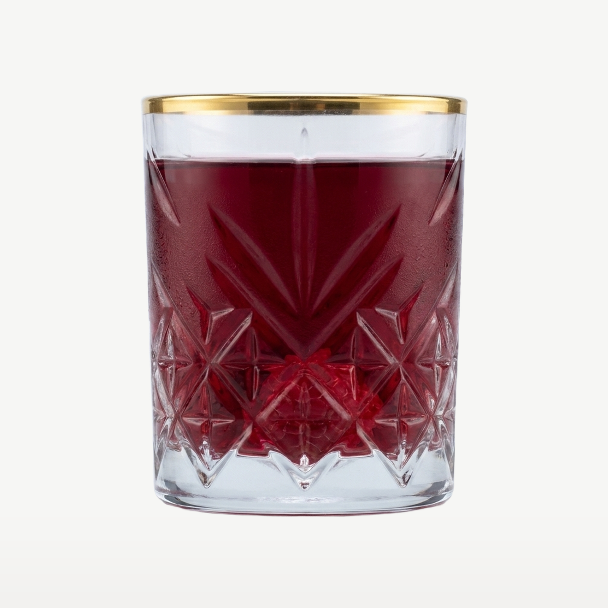 Pasabahce Timeless Borrelglas 6,2 Cl Gouden Rand - 4 Stuks - Glazen.nl