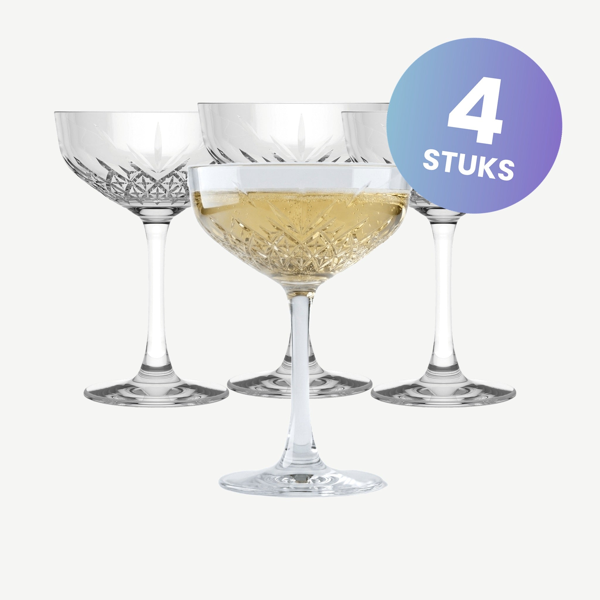 Pasabahce Timeless Champagneglas / Coupe 25,5 Cl - set van 4 glazen