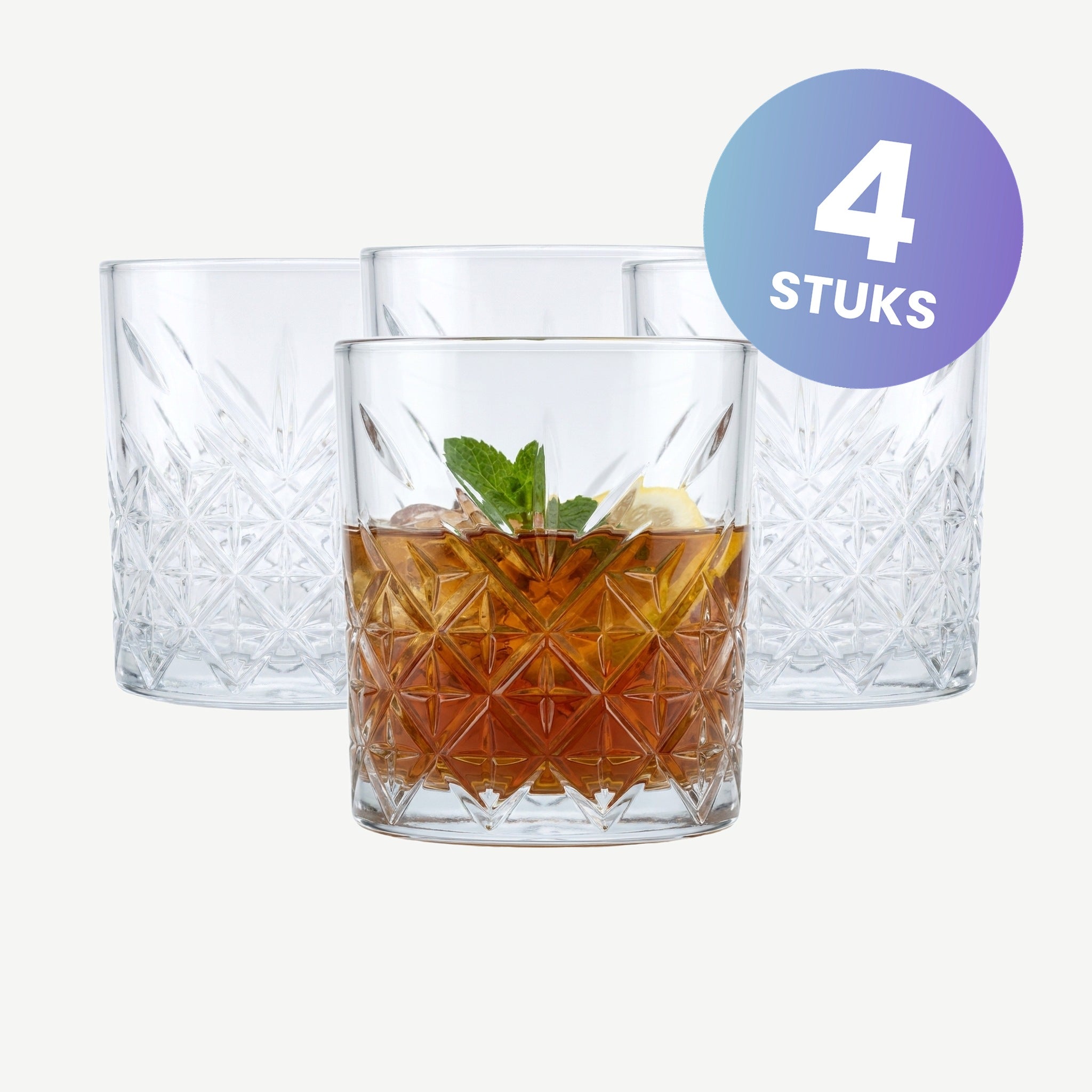 Pasabahce Timeless Tumbler 35,5 Cl - set van 4 glazen