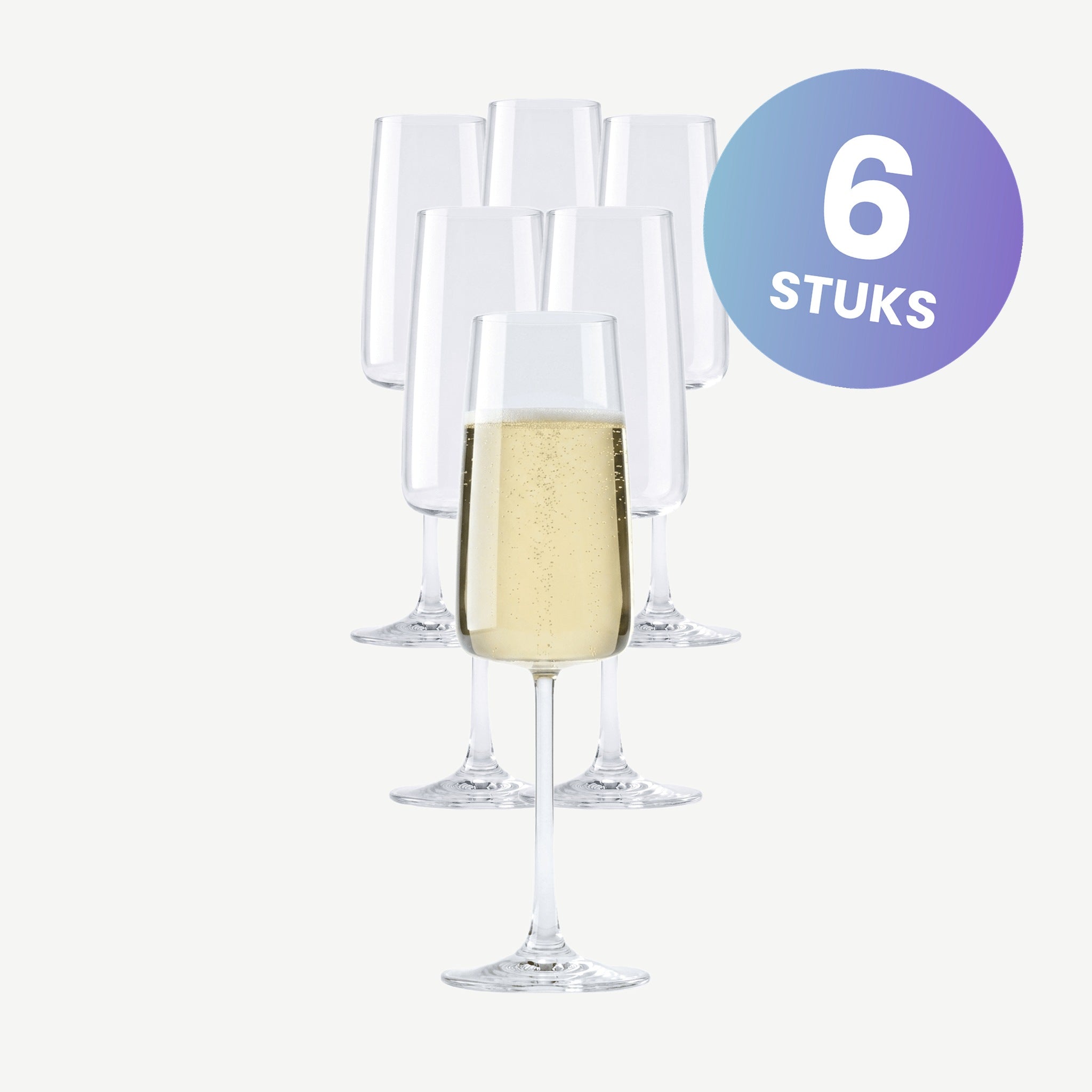 RCR Essential Champagne Flute 30 Cl - set van 6 glazen