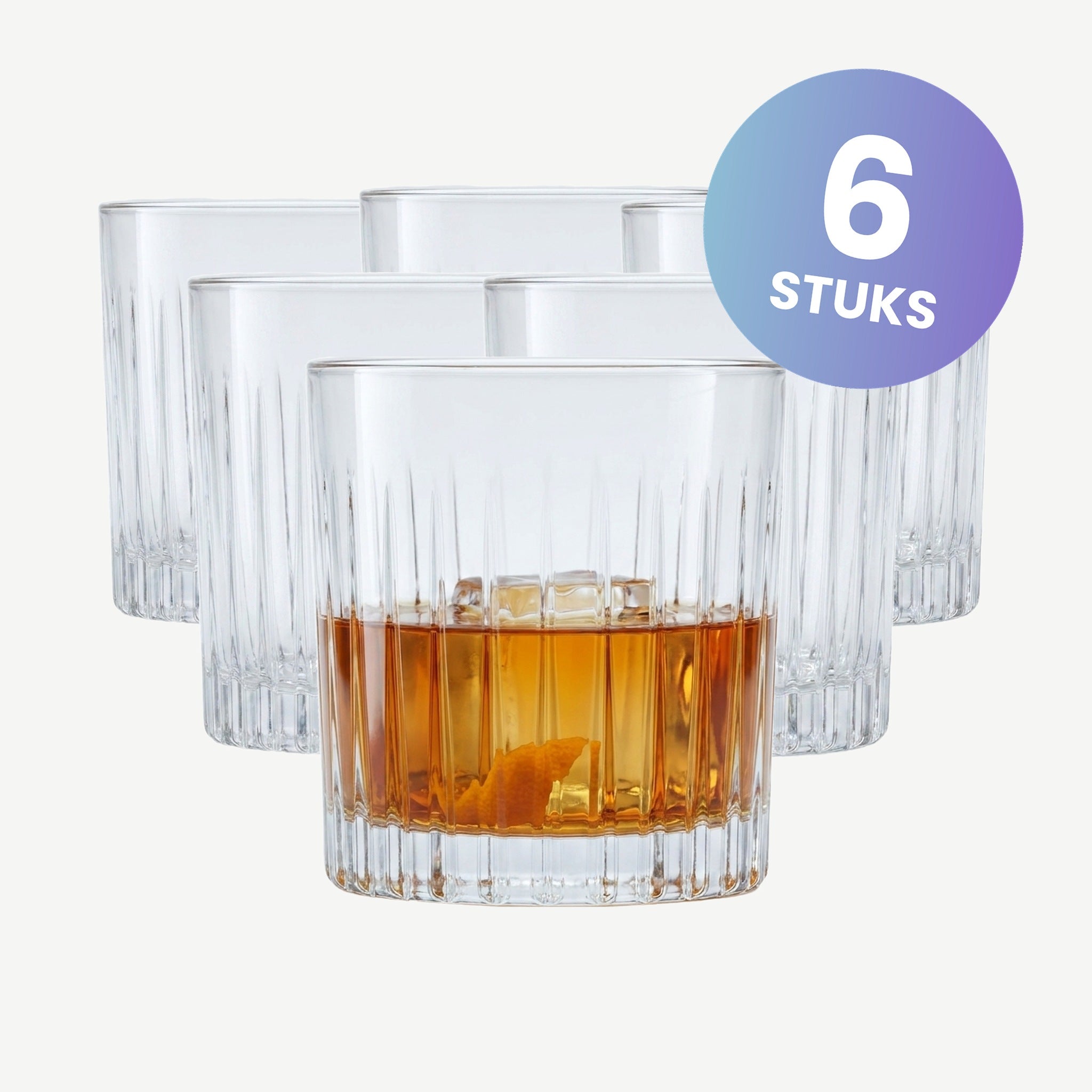 RCR Maori Tumbler 36 Cl Assorti - set van 6 glazen