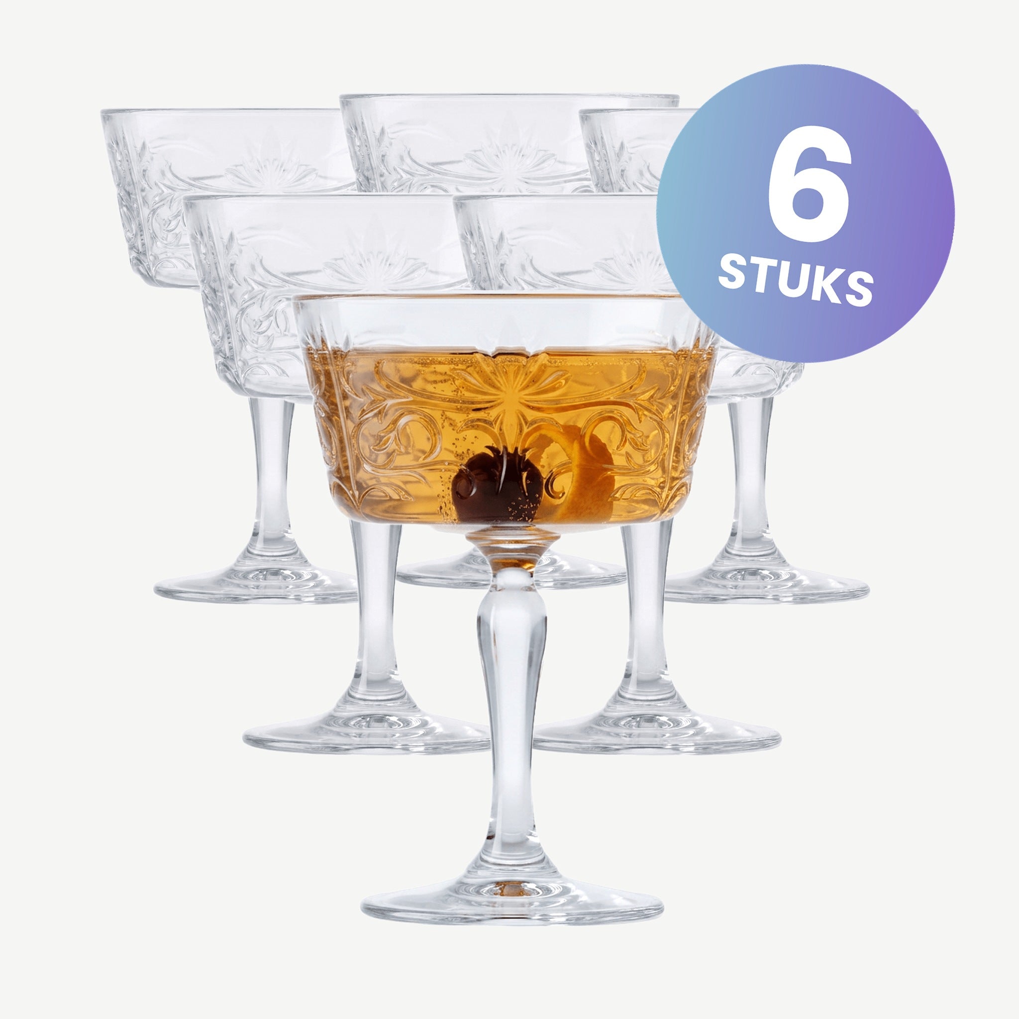 RCR Tattoo Champagneglas / Coupe 27 Cl - set van 6 glazen