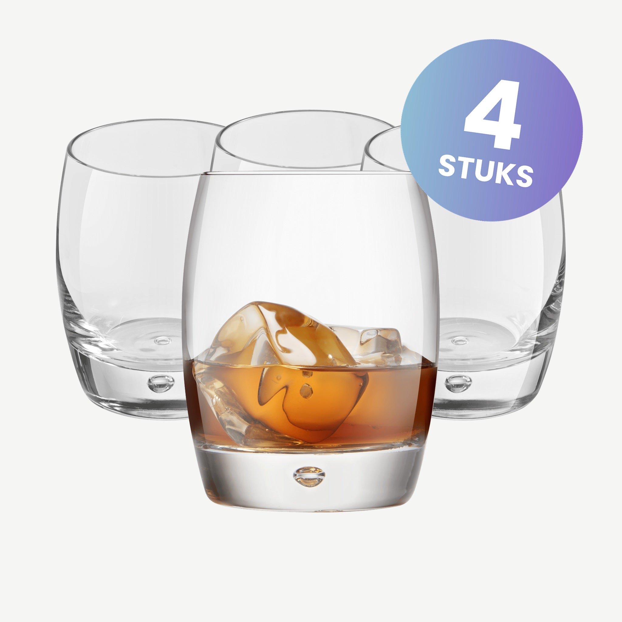Royal Leerdam Artisan Tumbler 29 Cl Bubble - set van 4 glazen