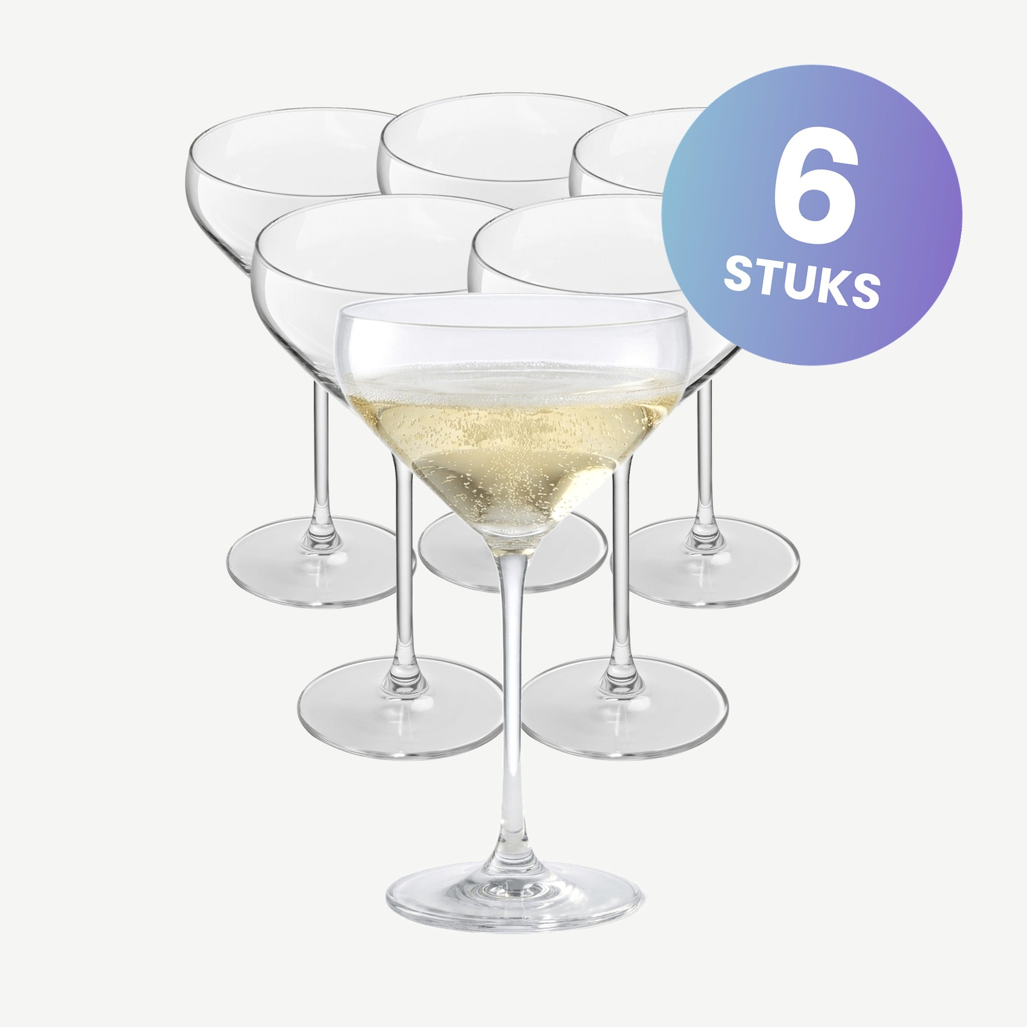Royal Leerdam Doyenne Champagneglas / Coupe 30 Cl - set van 6 glazen
