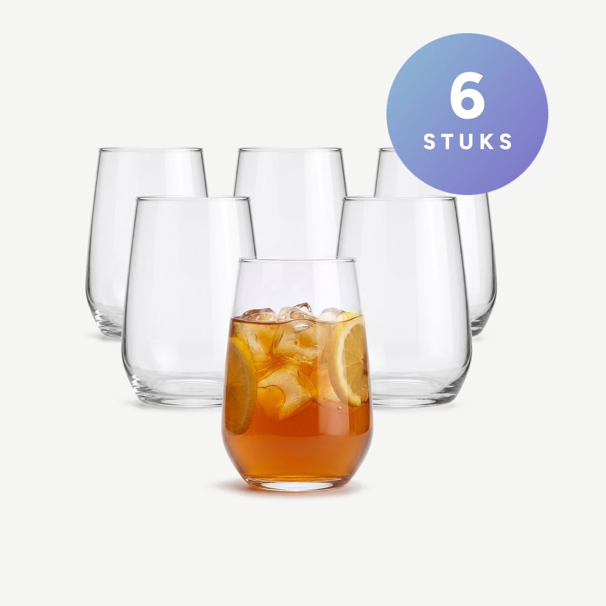 Royal Leerdam Enjoy The Moment Longdrinkglas 45 Cl set van 6 stuks