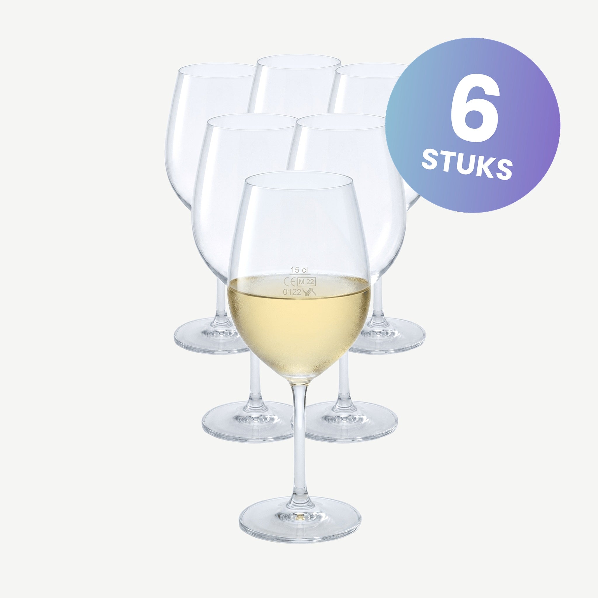 Royal Leerdam L'Esprit Du Vin Wijnglas 32 Cl Met Maatstreep 15 Cl - set van 6 glazen