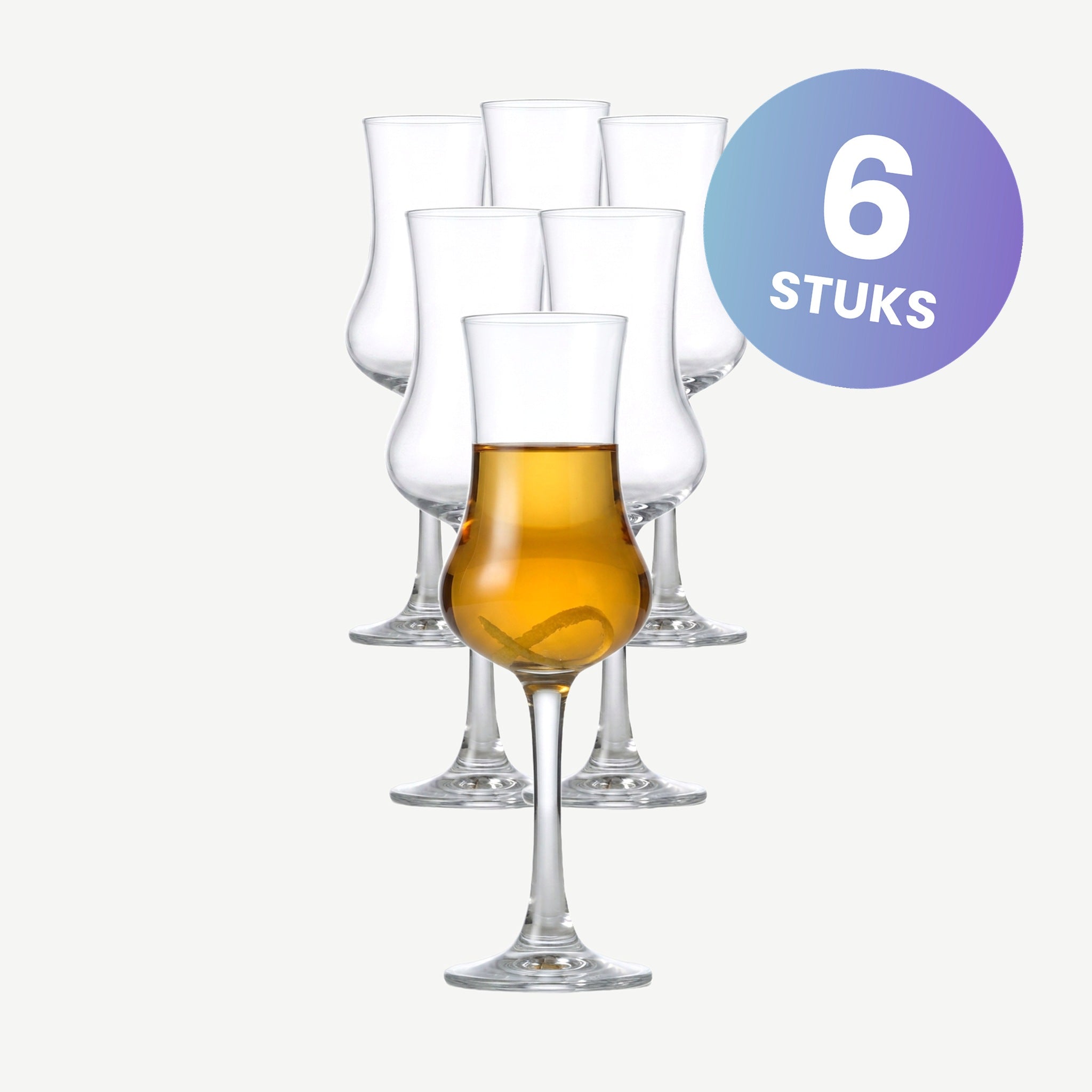 Royal Leerdam Specials Grappa / Borrelglas 9 Cl - set van 6 glazen