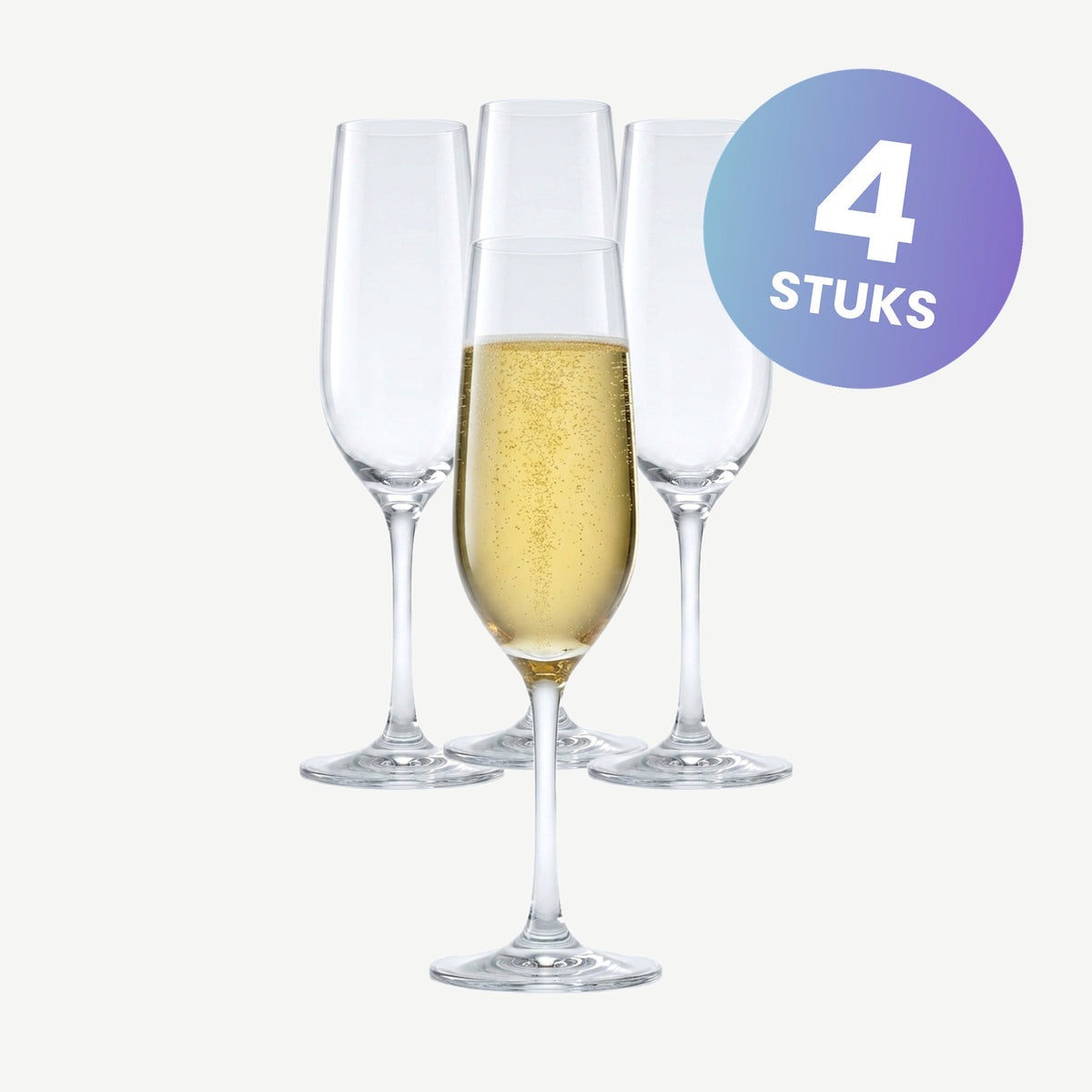 Schott Zwiesel Forté Vina Champagneglas 22,7 Cl met Mousseerpunt - set van 4 glazen
