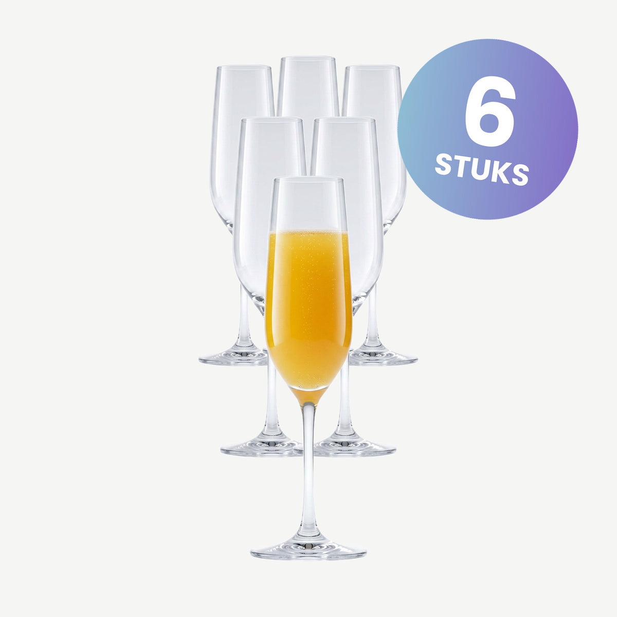 Schott Zwiesel Vina Champagneglas 23 Cl met Mousseerpunt - set van 6 glazen